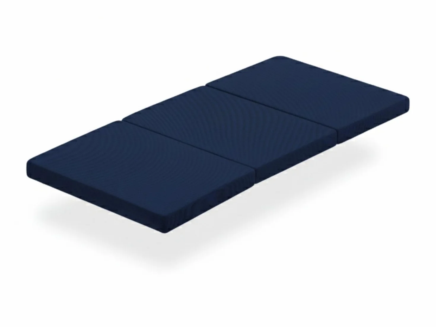 DREAMDI Materasso per lettino da viaggio 120 x 60 cm - Pieghevole in 3 pezzi - Nucleo in schiuma HR 5 cm - Traspirante e Antibatterico Blu