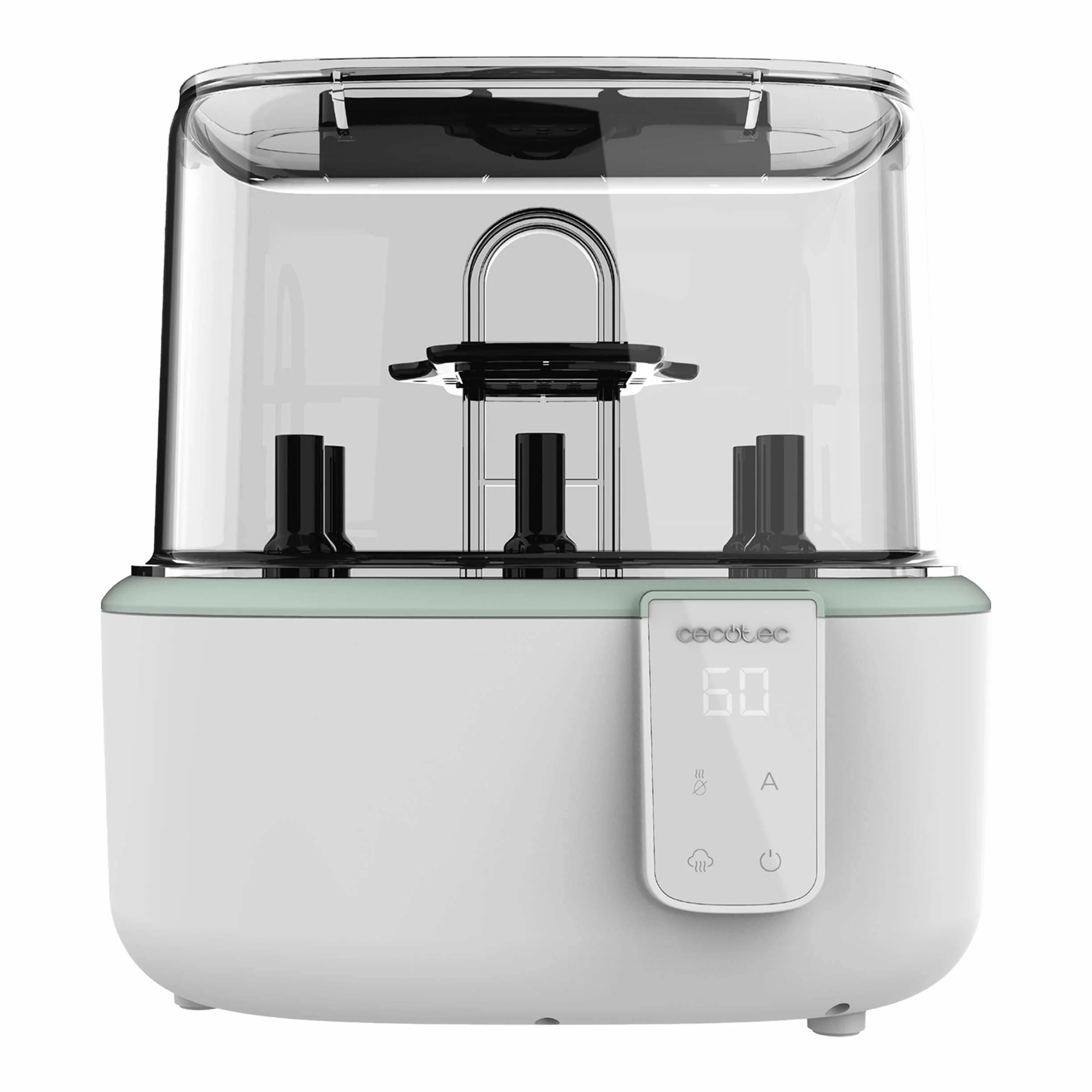 Cecotec Sterilizzatore Elettrico, Sterilizzatore Biberon Nana Babycare Digitalsterilizer. 6 Biberon, con Supporto per Tettarelle, 8min di Sterilizzazione, Senza BPA e sicuro per Acqua, Latte, Alimenti