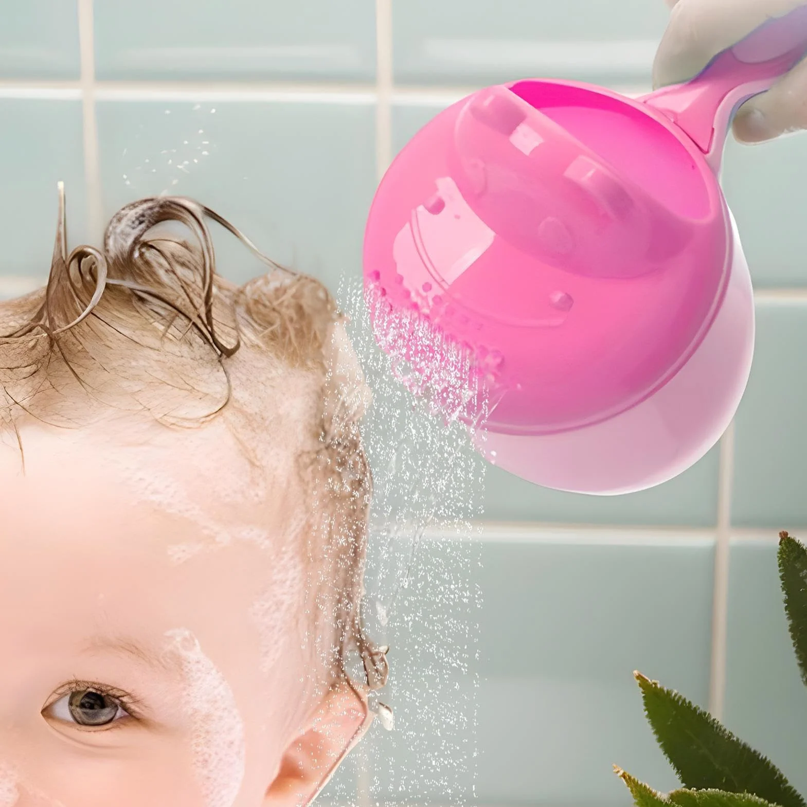 Bicchiere di risciacquo per neonato, tazza da versare da bagno per bambini, versatore di cartone spesso per il lavaggio dei capelli di ragazza e ragazzo, doccia di testa, pulizia giardinaggio