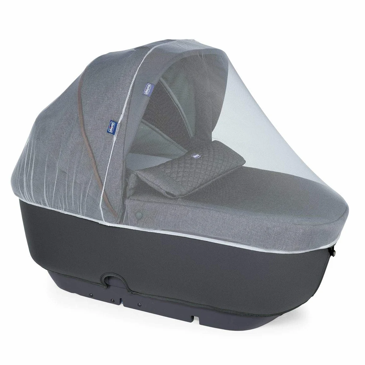 Chicco Zanzariera Universale per Navicella, Con Piccoli Fori Protegge il Bambino da Insetti e Zanzare, Ottima Circolazione Dell'Aria, con Chiusura Ermetica, Facile da Applicare, Bordo Elastico, Bianca