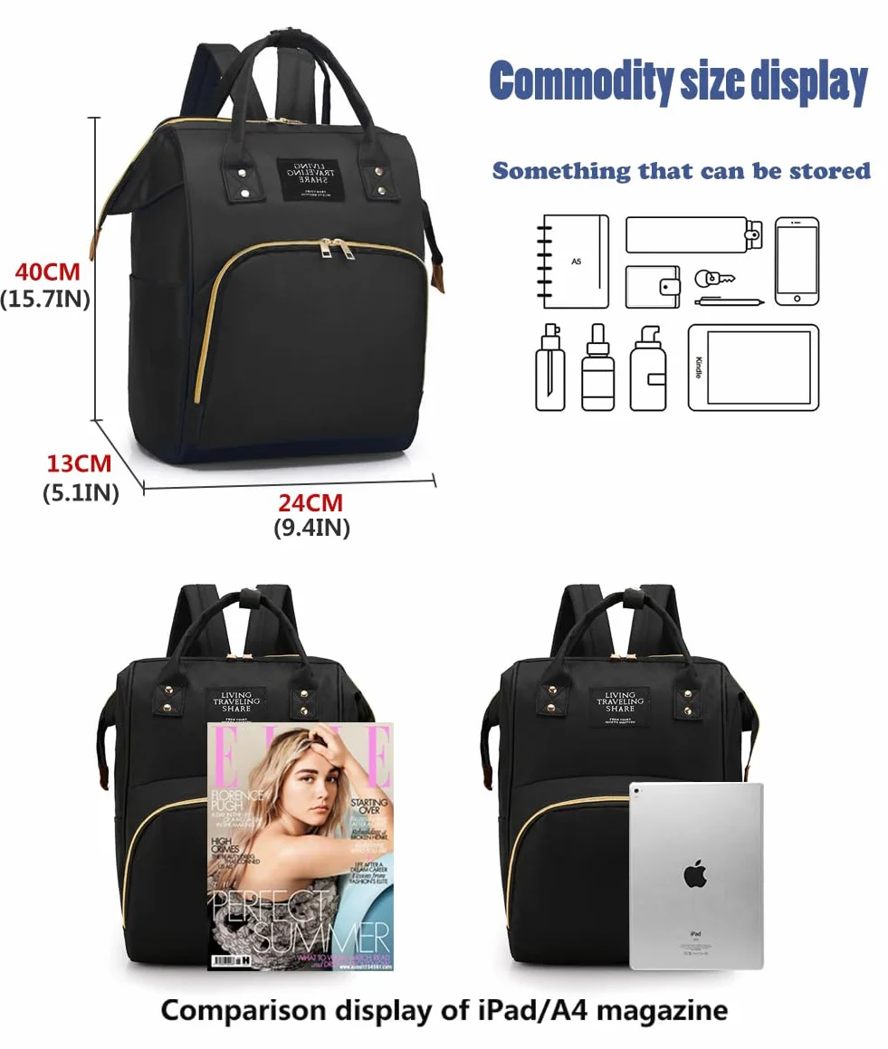 Zaino Fasciatoio Neonato Grande Multifunzione - Borsa Maternità Portatile Passeggino Mamma - Organizer Pannolini Cambio Viaggio Universale - Neonati Salviette Bag Family Baby