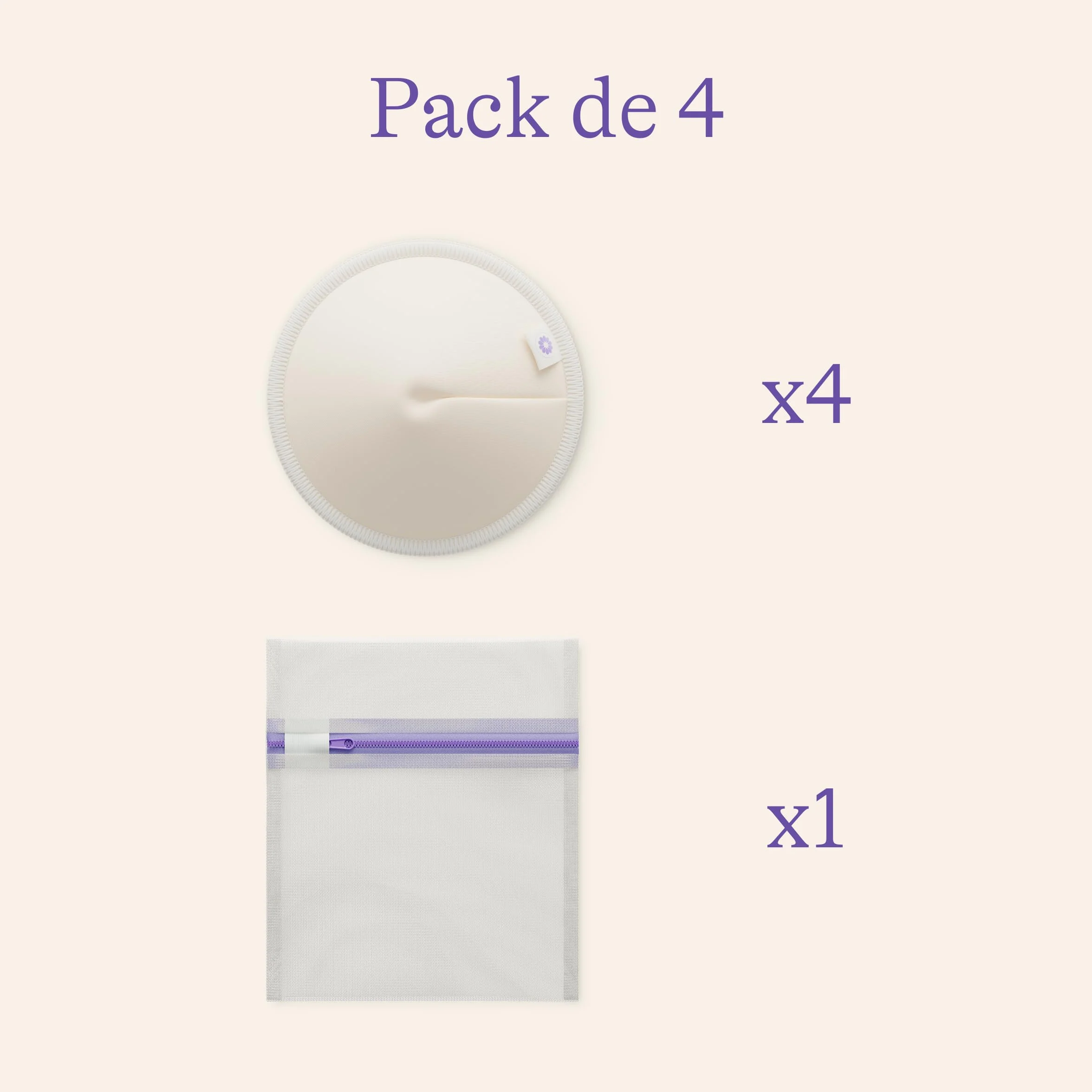 Lansinoh 4 inserti lavabili per allattamento, con rete per la biancheria, ultra assorbenti, interno super morbido in bambù biologico, riutilizzabili ed ecologiche