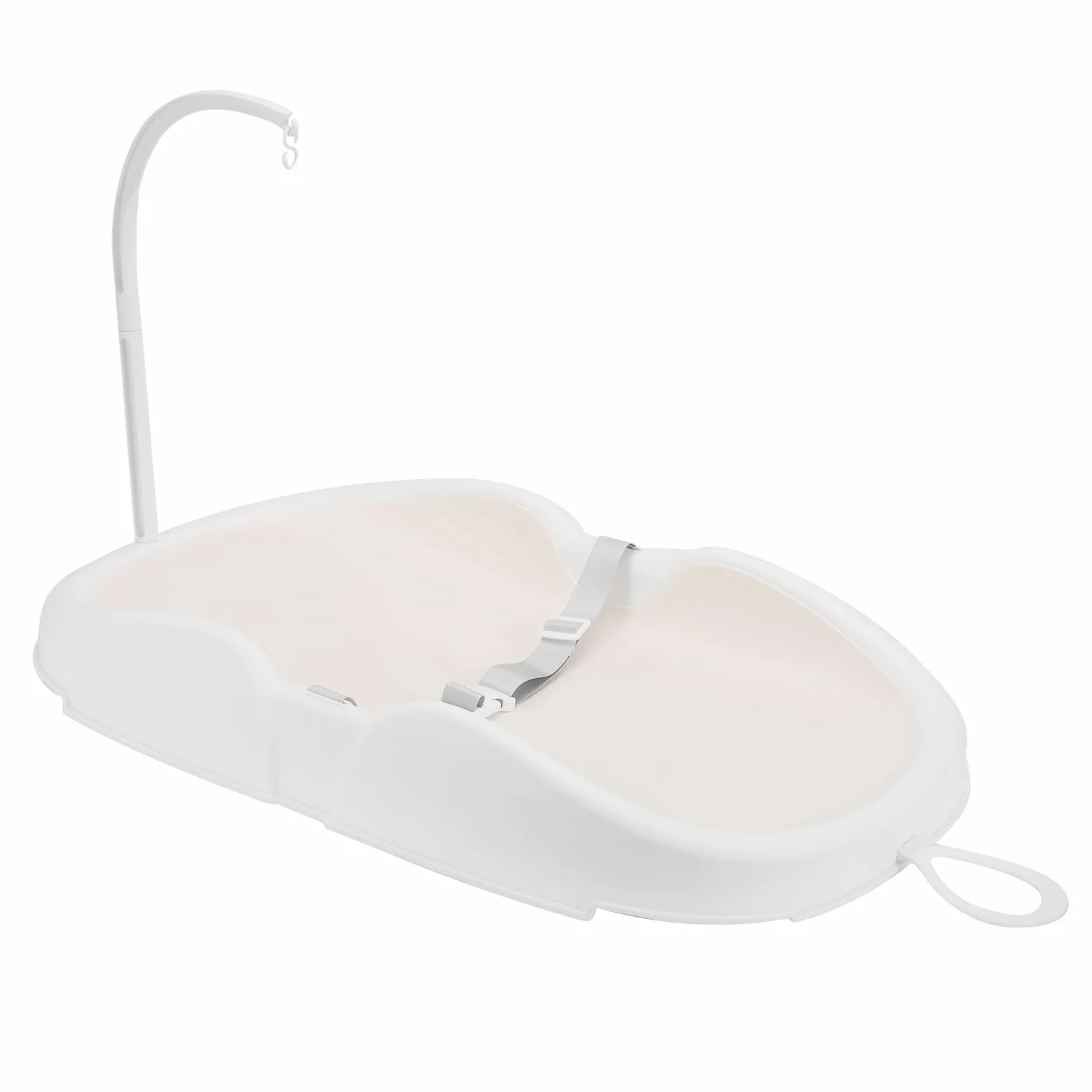 Bewinner Fasciatoio Portatile per Pannolini per Neonati Stazione di Balneazione per Neonati per Mamme in Viaggio in Plastica 28,74x16,14 Pollici (Beige)