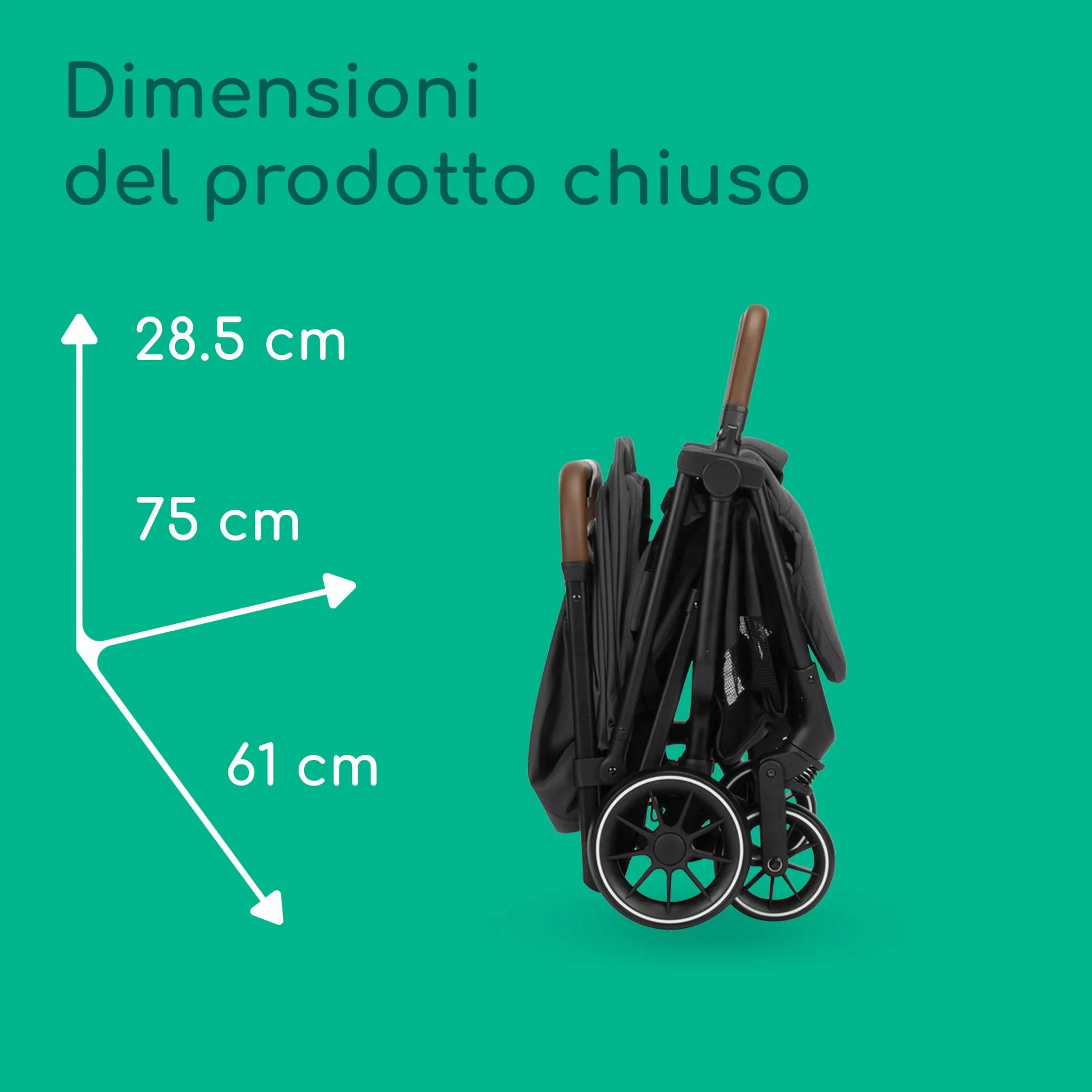 Bebeconfort Mane Passeggino Gemellare Leggero, 0-22 kg, Chiusura Automatica, Passeggino Doppio Pieghevole e Reclinabile, Corrimano, Parapioggia, Cestello Capiente (8 kg), Mineral Graphite