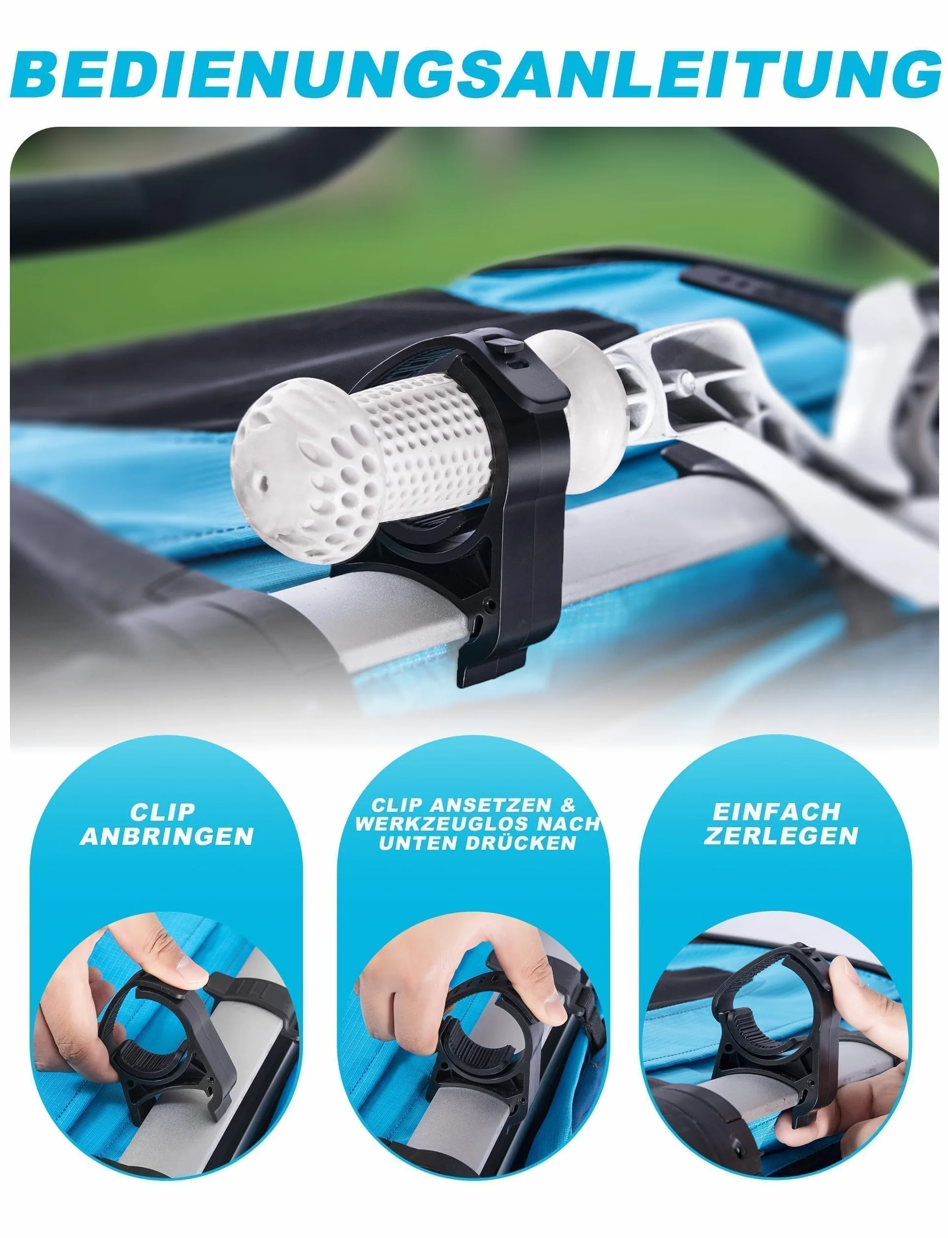 Ruota per bicicletta, supporto per Thule Chariot 2017-2023 Sport, Cross, Cab, Lite 2 fino a 14 pollici max. 20 kg - Rimorchio per bicicletta per bambini
