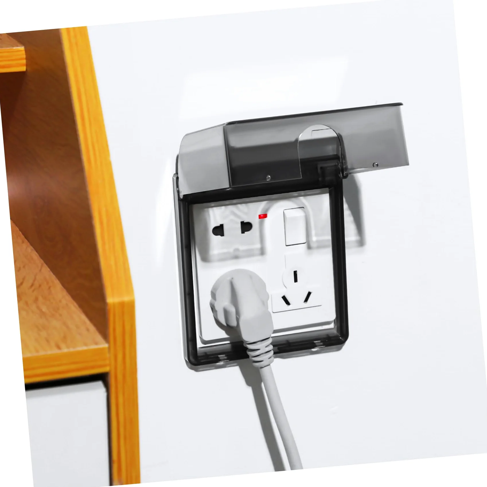 4 Set Copriprese Adesivo Per Esterni E Bagno Protezione E Facile Installazione Per Prese Muro Con Design E 2 Pezzi * 4