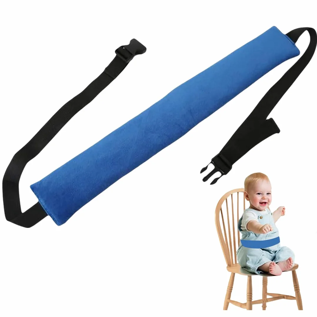 GXGM 1 Pezzi Cinture Seggiolone Pappa Universale, Cinturino Sicurezza Bambini, Cinghia Passeggino,Adatto Per Sdraietta Neonati, Sedie E Carrelli Per Stokke Tripp Trapp(blu.B)