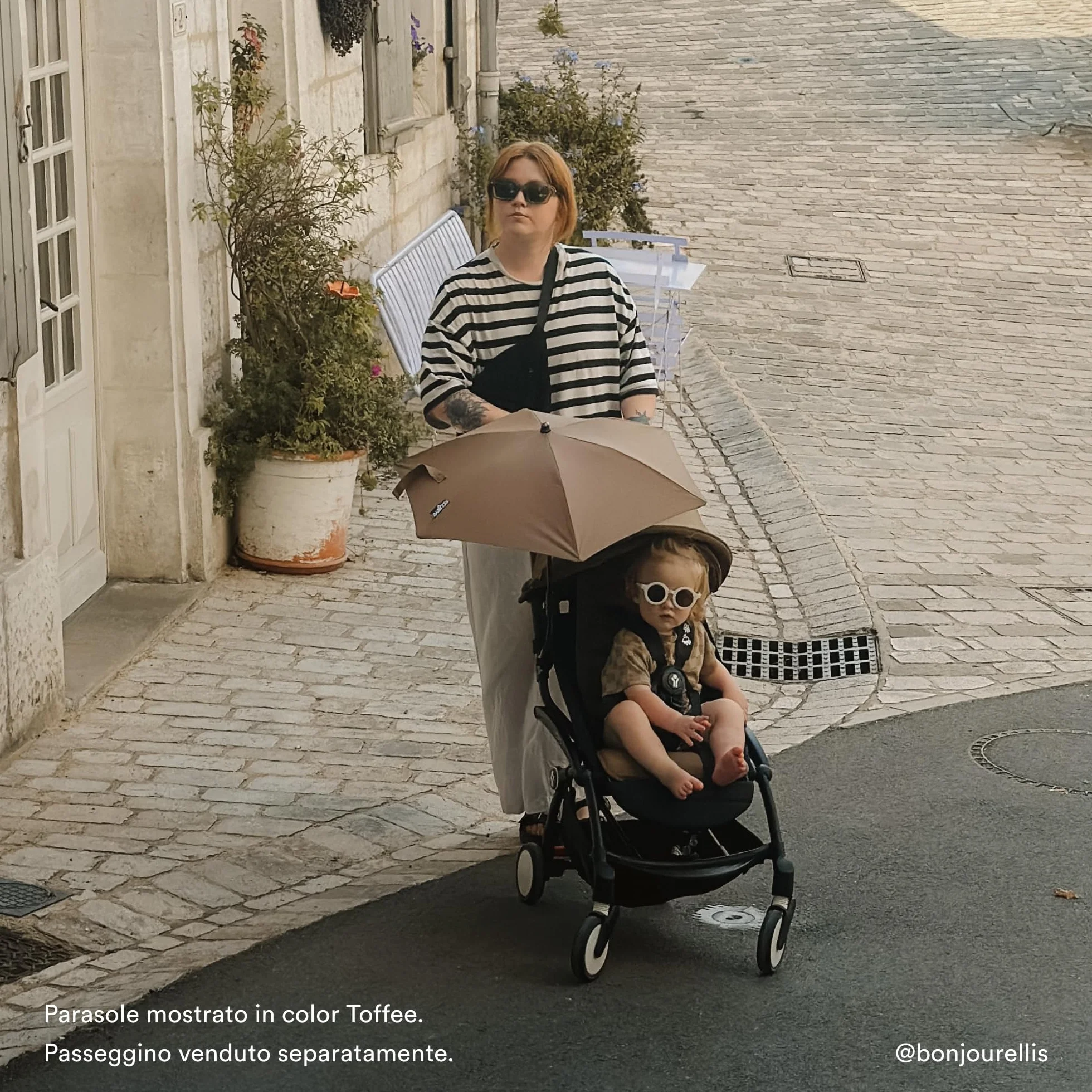 Parasole Stokke YOYO, Navy Blue - Protezione UPF 50+, opacità migliorata - Da utilizzare sul passeggino YOYO con 0+ Newborn Pack, Newborn Shell o 6+ Color Pack
