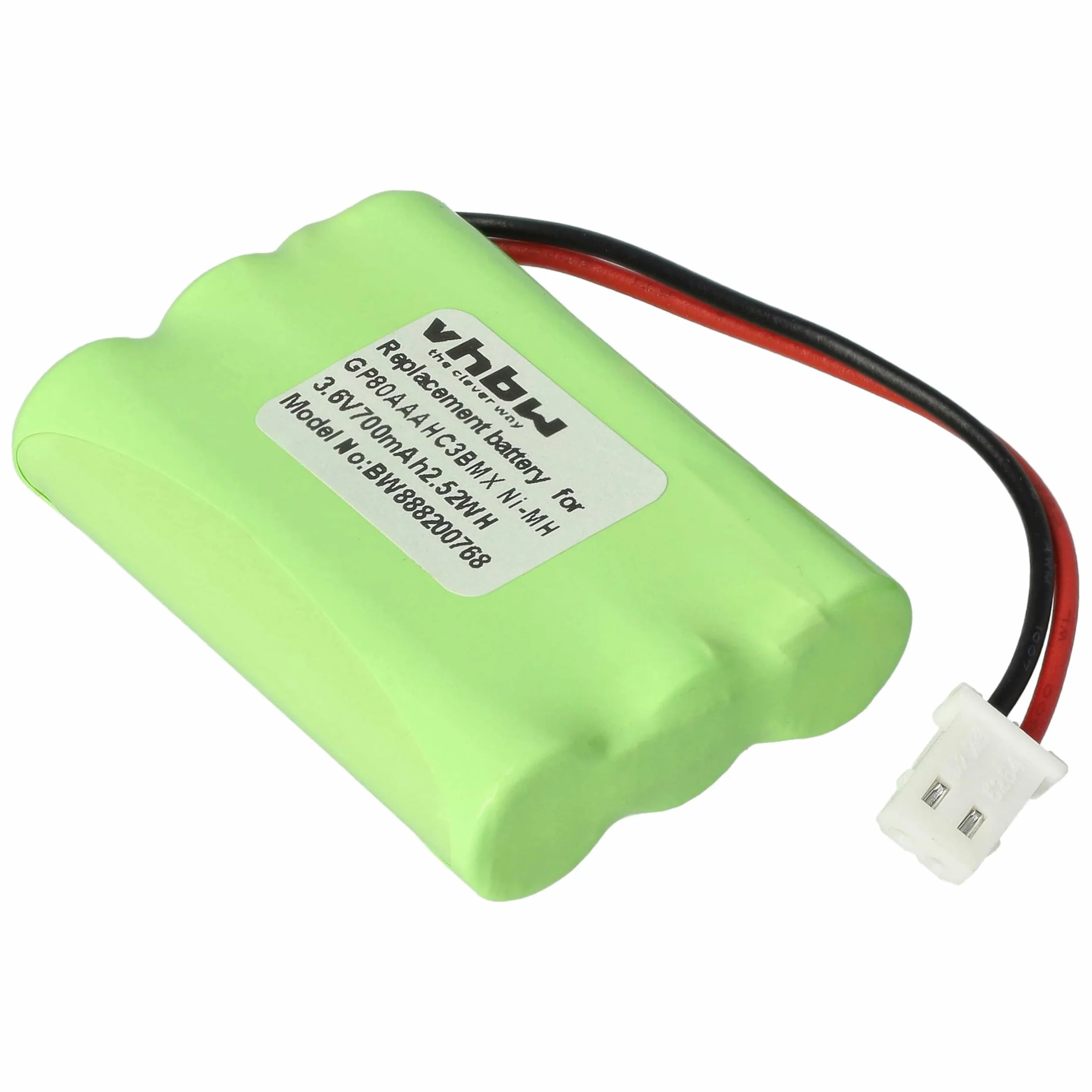 vhbw batteria sostituisce Motorola HRMR03, GP80AAAHC3BMX per babyphone (700mAh, 3,6V, NiMH)