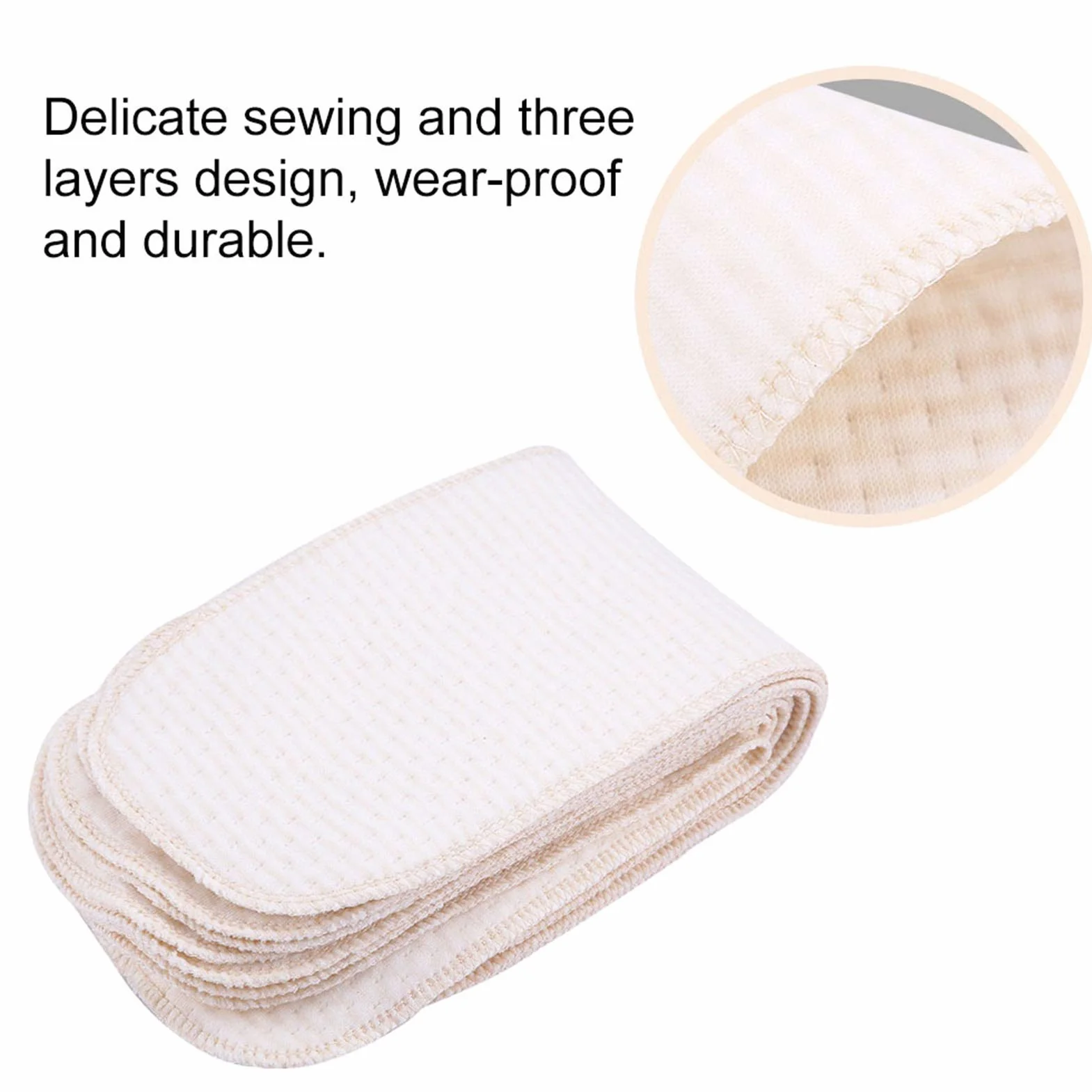 Pannolino di Stoffa, Lavabile Riutilizzabile con Inserto, Pannolino Cotone 10 Pezzi for Neonati Bambini Estate Giorni Caldi