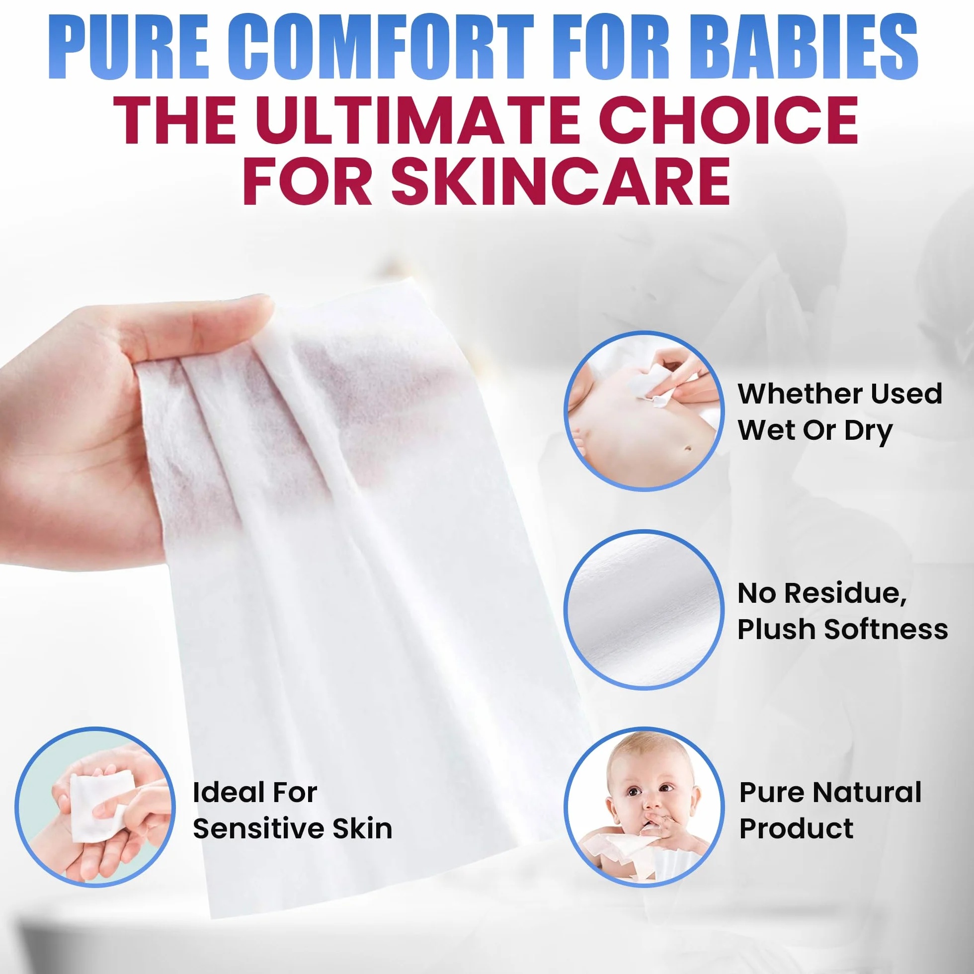 Set per la cura del bambino: contiene un balsamo per il corpo Aveno Baby Night time con salvietta detergente morbida LUXPAKS, 325 ml