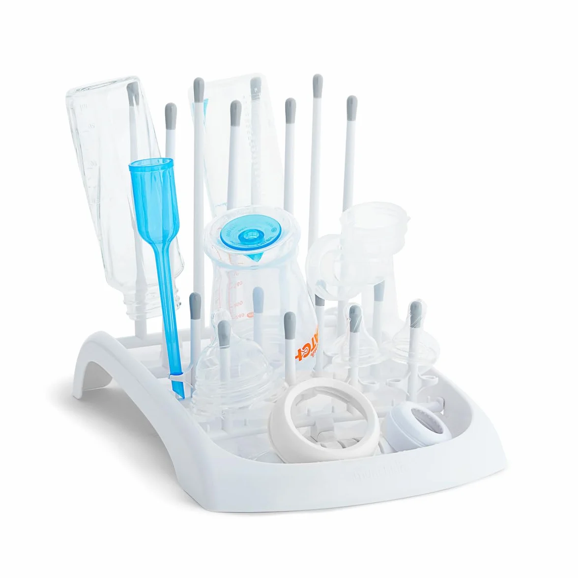 Munchkin Fold Deluxe Baby Bottle Drying Rack & Holder | Dishwasher Safe| Baby Bottle & Water Bottle Drying Rack | Bottle Holder & Baby Bottle Rack | Baby Bottle Stand for Washing Up