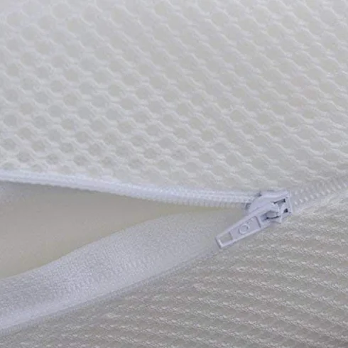 PEKITAS Materasso 3D Lettino Campeggio 60x120 cm Spessore Alto 6 cm Sfoderabile Traspirante Anti-ahogo Custodia Con Cerniera (viaggio ideale) Bianco
