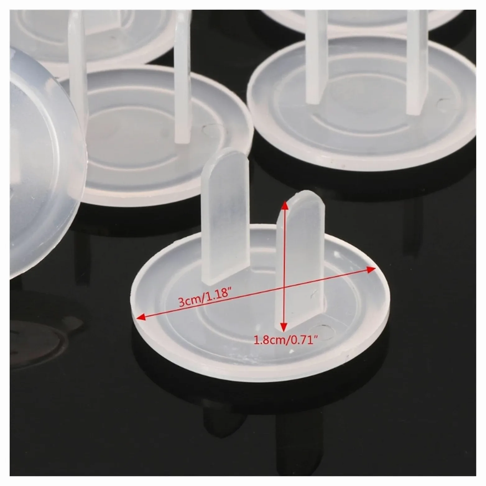 Copriprese di Sicurezza per Bambini in Materiale ABS - Protezione Duratura, Design Anti-Allentamento per Uso Adulto Facile, Adattamento Perfetto a Prese Standard(50pc)