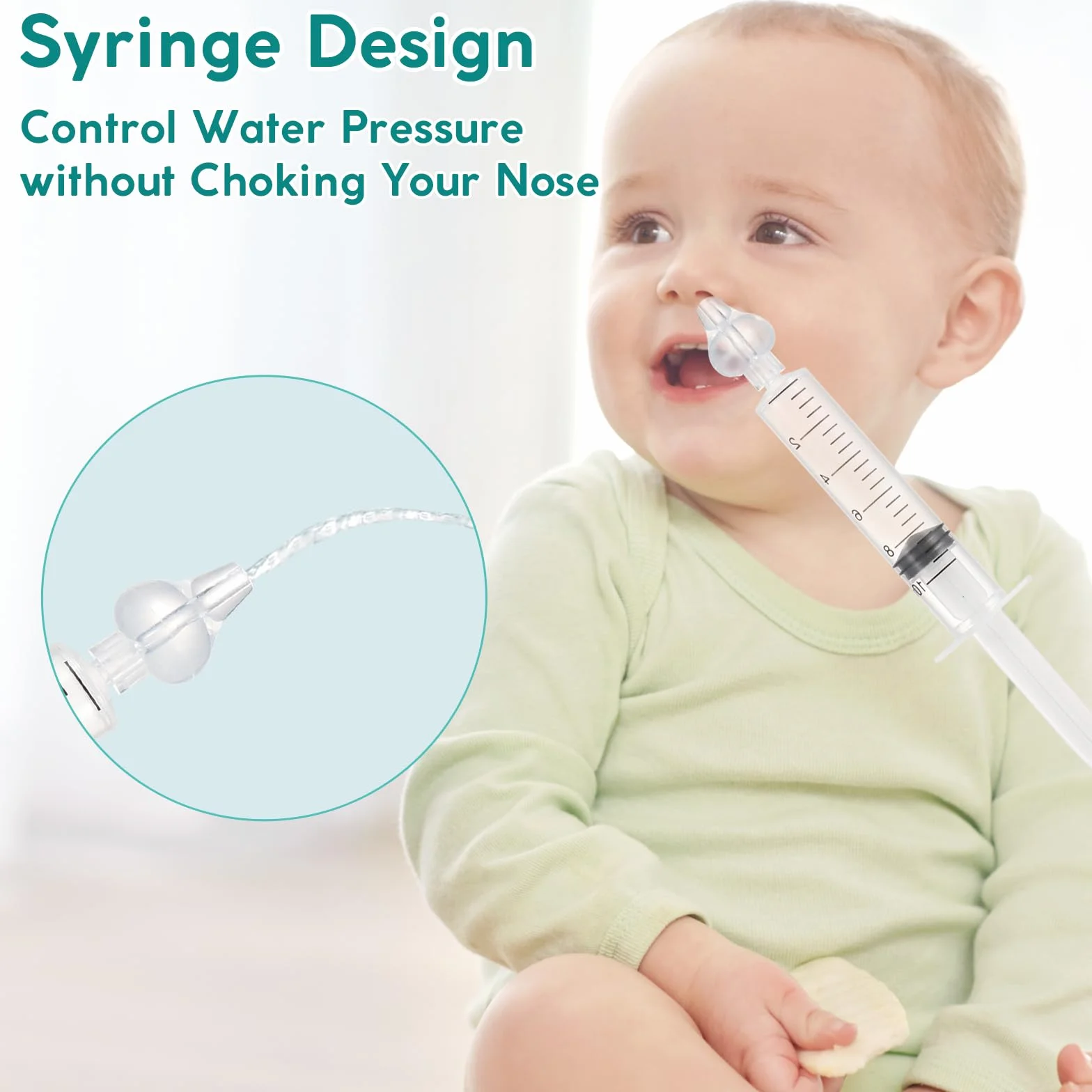 Blendura 4 pcs Siringa per Lavaggi Nasali Bambini 10 ml, con Punta Morbida per Siringhe Lavaggio Nasale Neonato, Siringa Nasale per la Pulizia Nasale di Neonati e Bambini