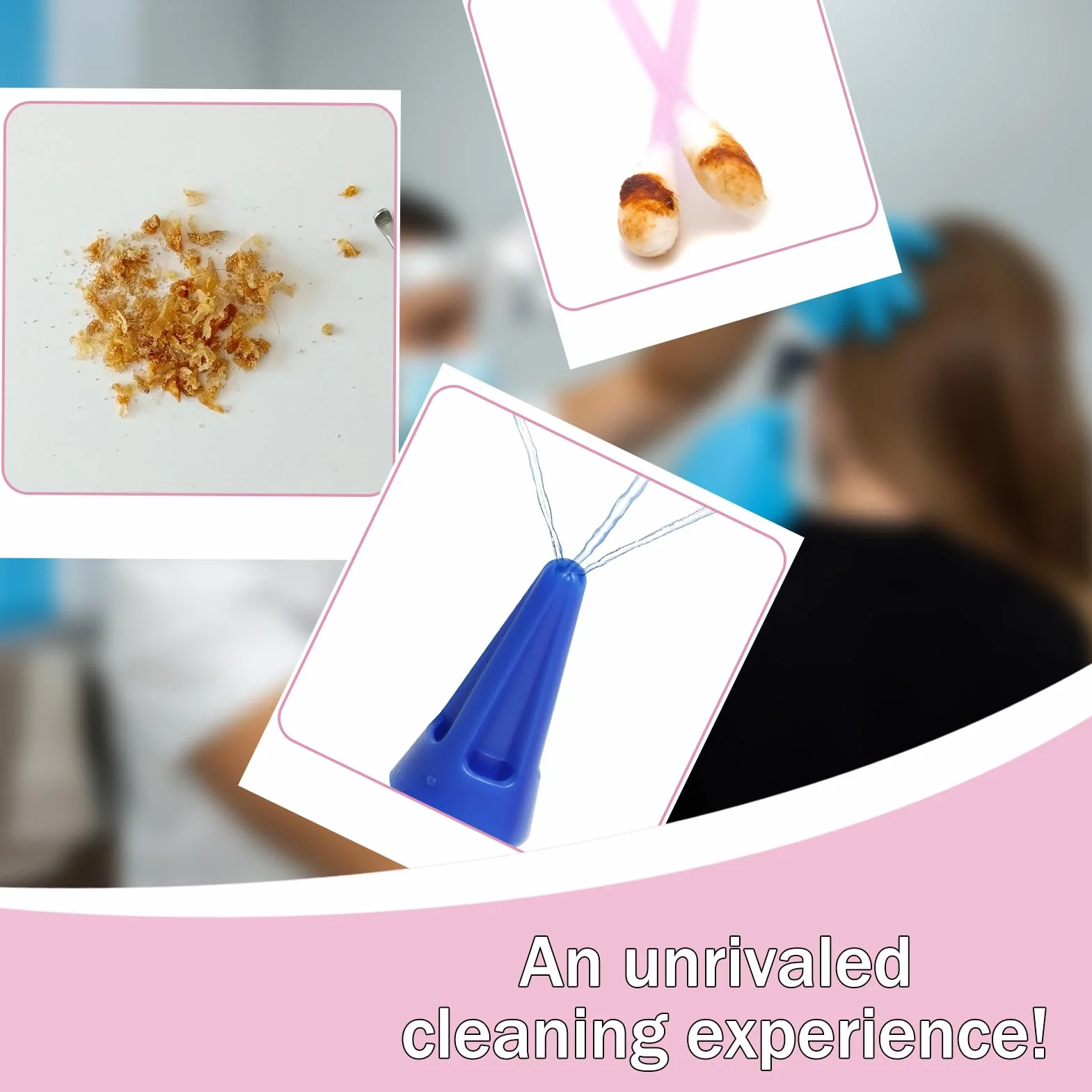 Kit Siringa per Lavaggio Orecchie - Siringa Auricolare con 3 Beccucci in Silicone per Rimuovere il Cerume Facile da pulire per Bambini e Adulti, Molto Adatto per La Cura Dell'Orecchio a Casa