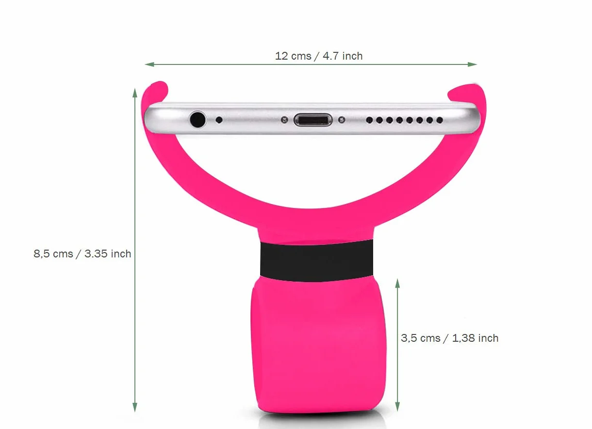 Porta telefono universale per smartphone fino a 7,5" - Portacellulare passeggino universale rosa