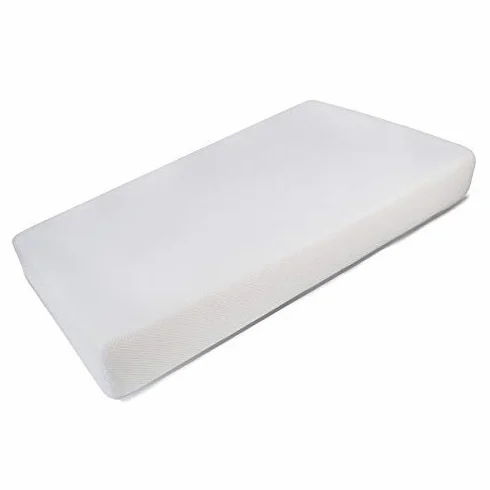 PEKITAS Materasso 3D Lettino Campeggio 60x120 cm Spessore Alto 6 cm Sfoderabile Traspirante Anti-ahogo Custodia Con Cerniera (viaggio ideale) Bianco
