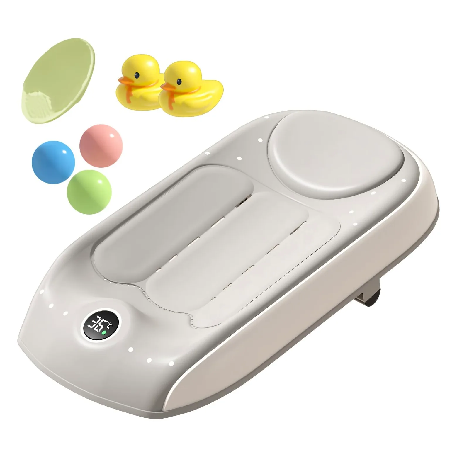 Supporto da bagno per l'infanzia Supporto da bagno con rilevamento | Seggiolino da vasca per bambini con regolazione di altezza a tre livelli Doccia per bambini in casa, viaggio, hotel