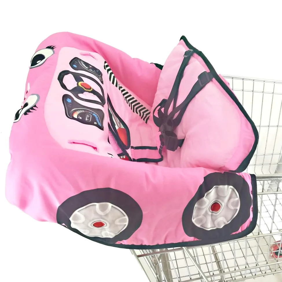 del carrello della spesa: per sedile da viaggio portatile, comodo per | aumentare lo spessore per i bambini copre completamente la maniglia del carrello, la L assolutamente