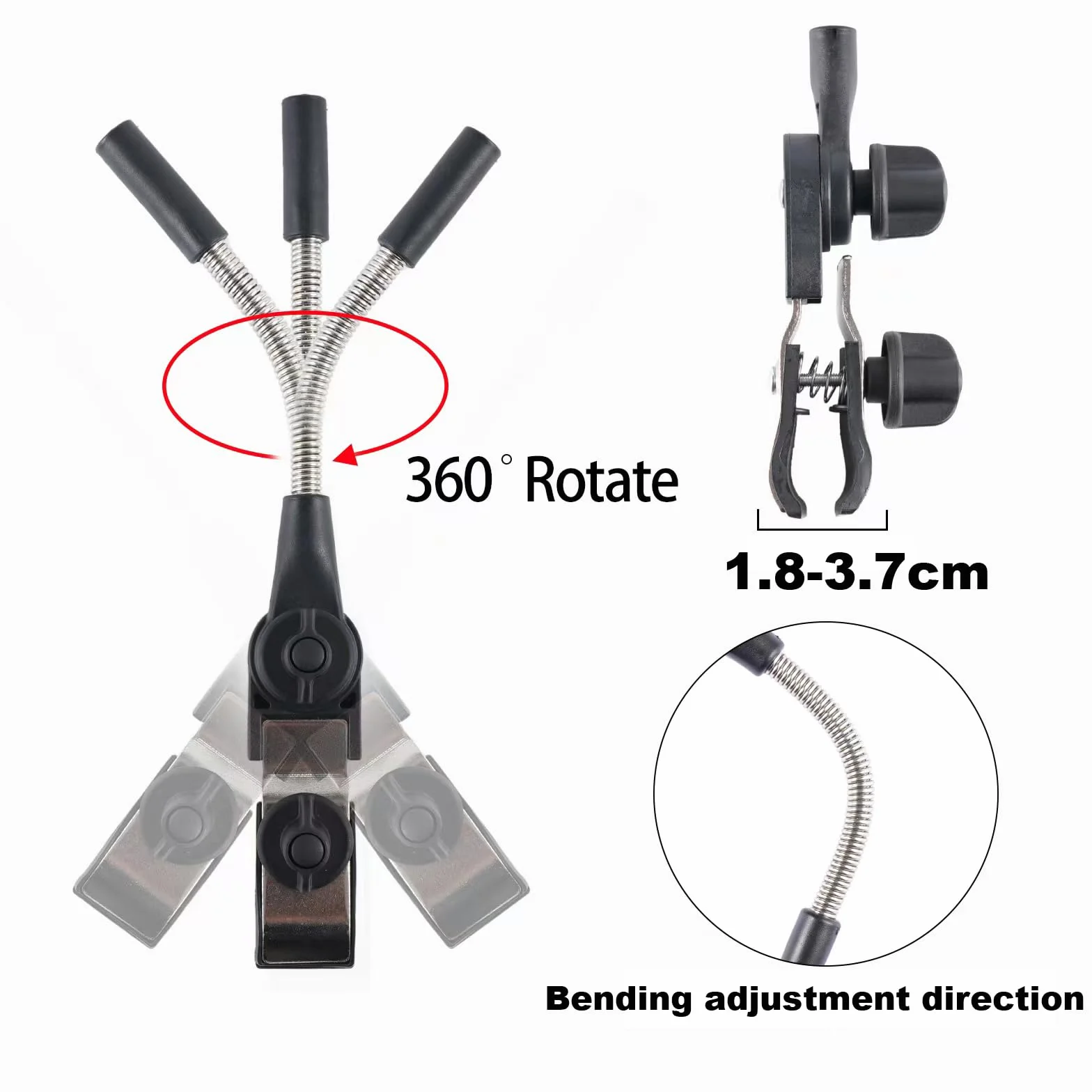 Ombrello per Bambini Ombrellon con Clamp,75cm Ombra per Clamp-On, con Clip Fixing Device UPF 50+,Ombrelini parasole per di Patio, Passeggini (Rosa)