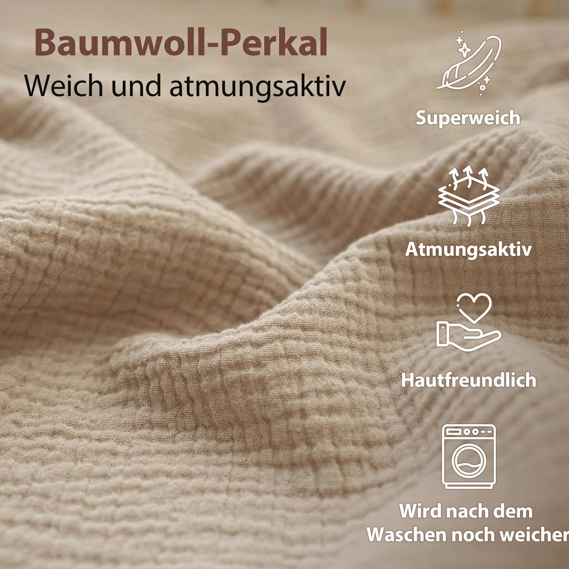 Lenzuolo con angoli in mussola, 80 x 40 cm, per passeggino e passeggino, confezione da 2 per cestino e culla (albicocca + sole)
