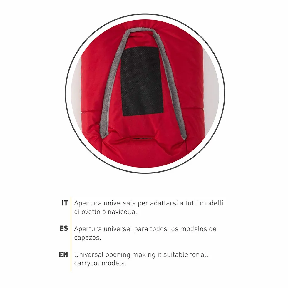 Nuvita 9205 Ovetto Cuccioli - Sacco Termico Universale Per Tutti i Tipi di Ovetto, Navicelle e Seggiolini Auto. Ideale per neonati, bimbi e bambini (Pink Rabbit - Beige)