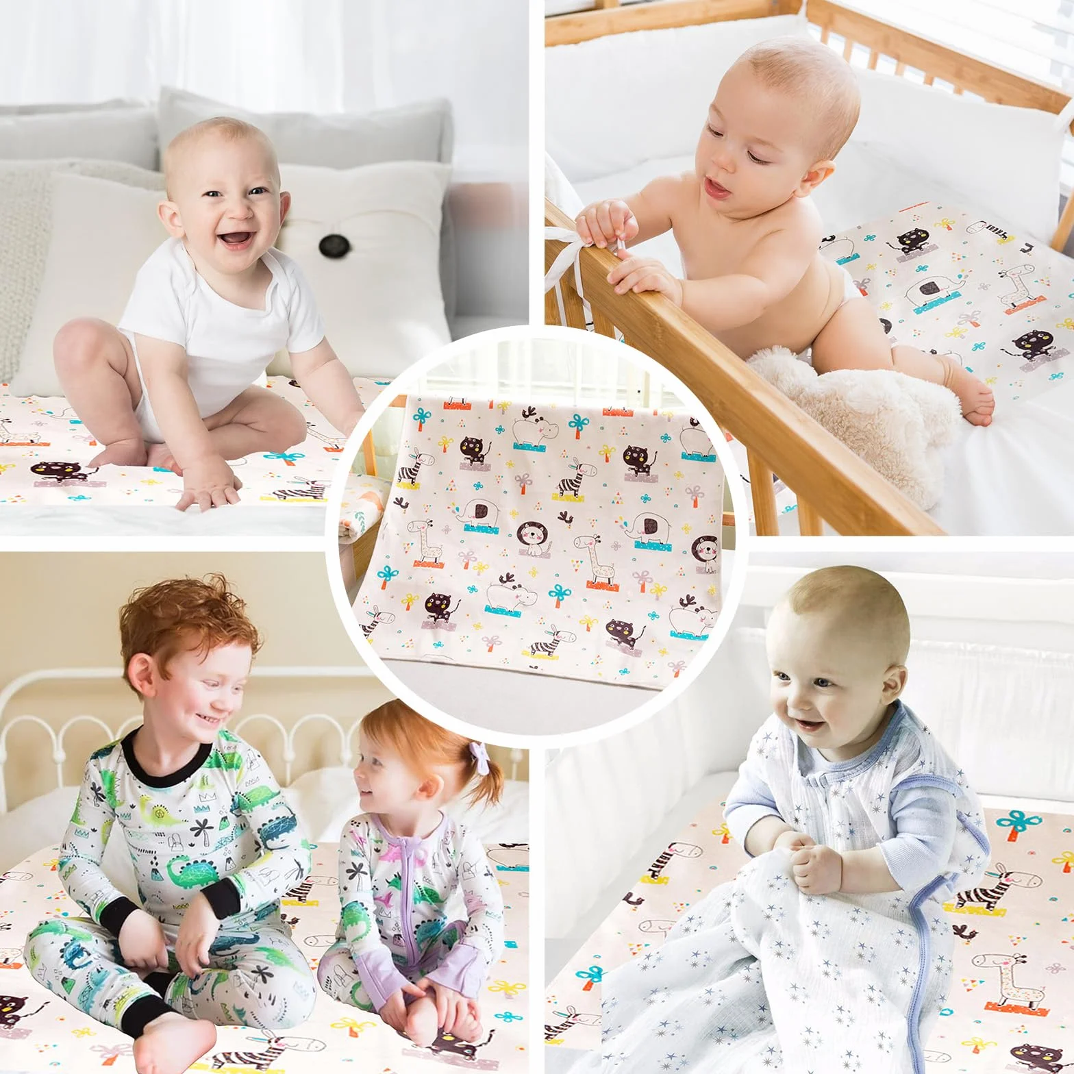 Coprimaterasso singolo impermeabile per addestramento al vasino, coprimaterasso per lettino per bambini, 100% impermeabile, per bagnare il letto, 100 cm x 80 cm