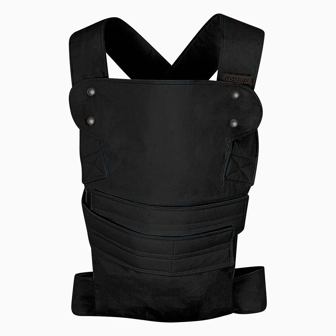 marsupi Marsupio classico – Neonato dalla nascita fino a 15 kg – Attrezzatura per neonati – Chiusura in – Leggero e compatto – Black S/M