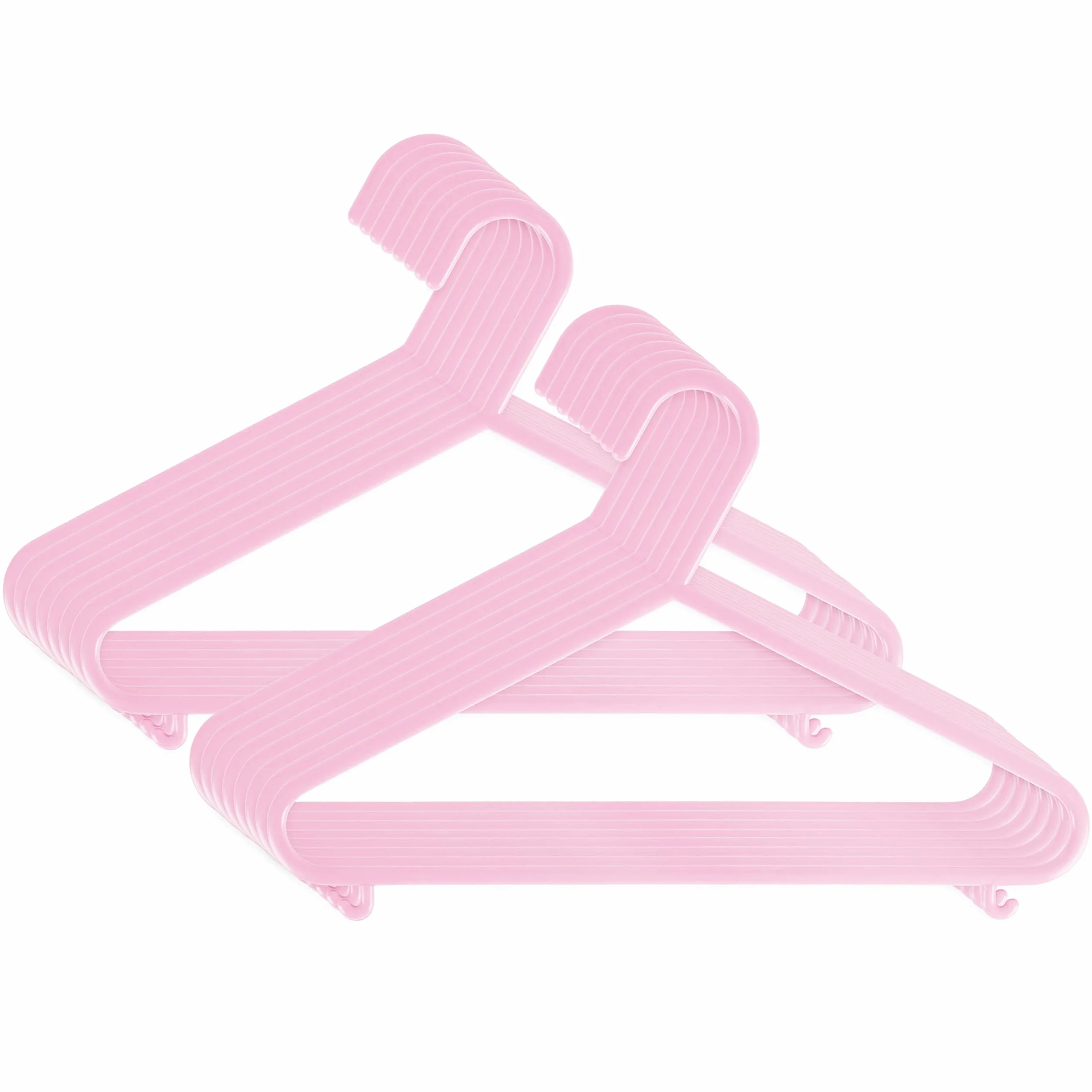 grucce appendiabiti bieco bambino del bambino del bambino gancio ganci di plastica per la conservazione guardaroba lunghezza armadietto 29,5 centimetri, 16 pezzi, colore rosa, piccolo, ARTN 90.016.141