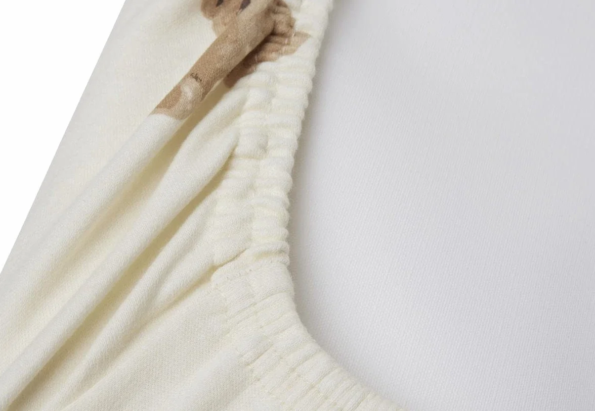 Jollein Coprimaterasso per fasciatoio Teddy Bear, 50 x 70 cm, 100% cotone, Coprimaterasso per fasciatoio Teddy Bear