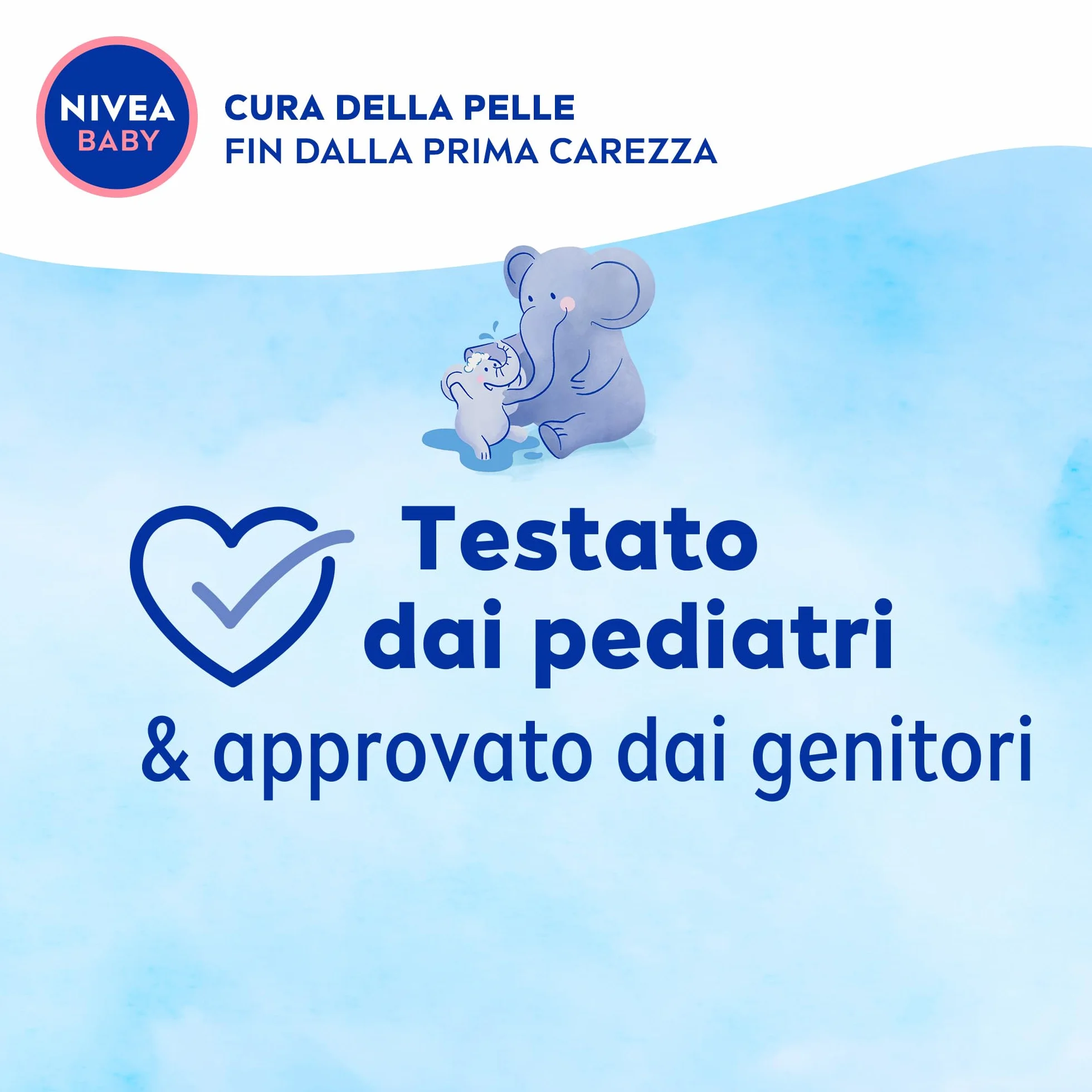 NIVEA BABY Shampoo Delicato & Neutro 200ml, Shampoo bambini per una detersione delicata, Formula per neonati con protezione no lacrime e senza solfati per capelli morbidi e senza nodi