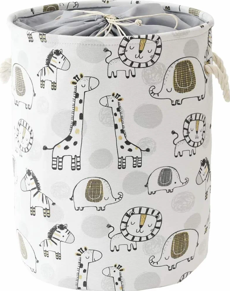 Cesto Porta Giochi Bambini Contenitori, Cesta Biancheria Cesto Portabiancheria Cesta Portabiancheria Portatile Cesta Panni Sporchi, Pieghevole Pop-Up Lavanderia Cesti (Grau)
