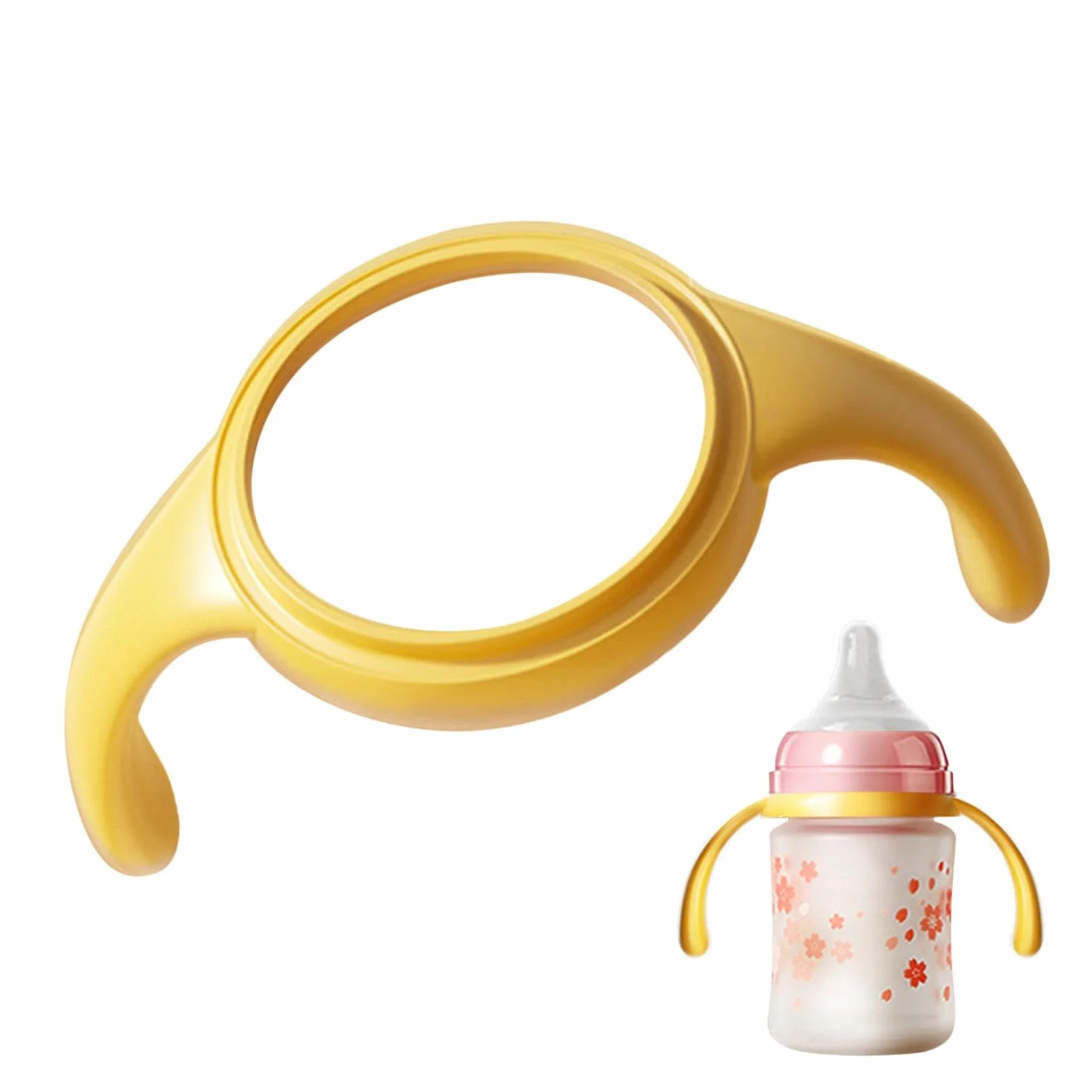 MAM Bottle Handles - Manico Biberon, supporto ergonomico | Accessorio per bottiglia di grande colletto, bottiglia di silicone, bottiglia di vetro, progettata per una maneggevolezza e meglio C
