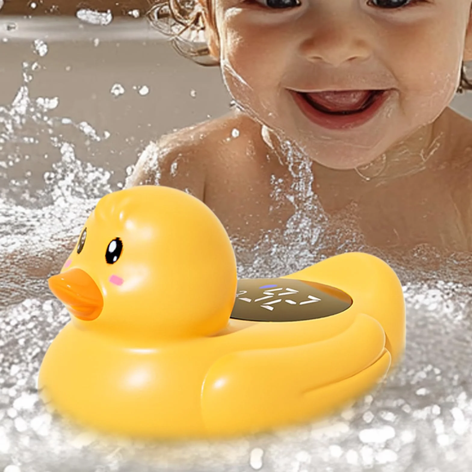 Duck Bath Tempermo Gauge: Termometro Da Bagno D' Galleggiante Impermeabile | Gas Di Temperatura 'acqua LCD Digitale | Giocattolo Da Vasca Del Cartone Animato Per I Bambini