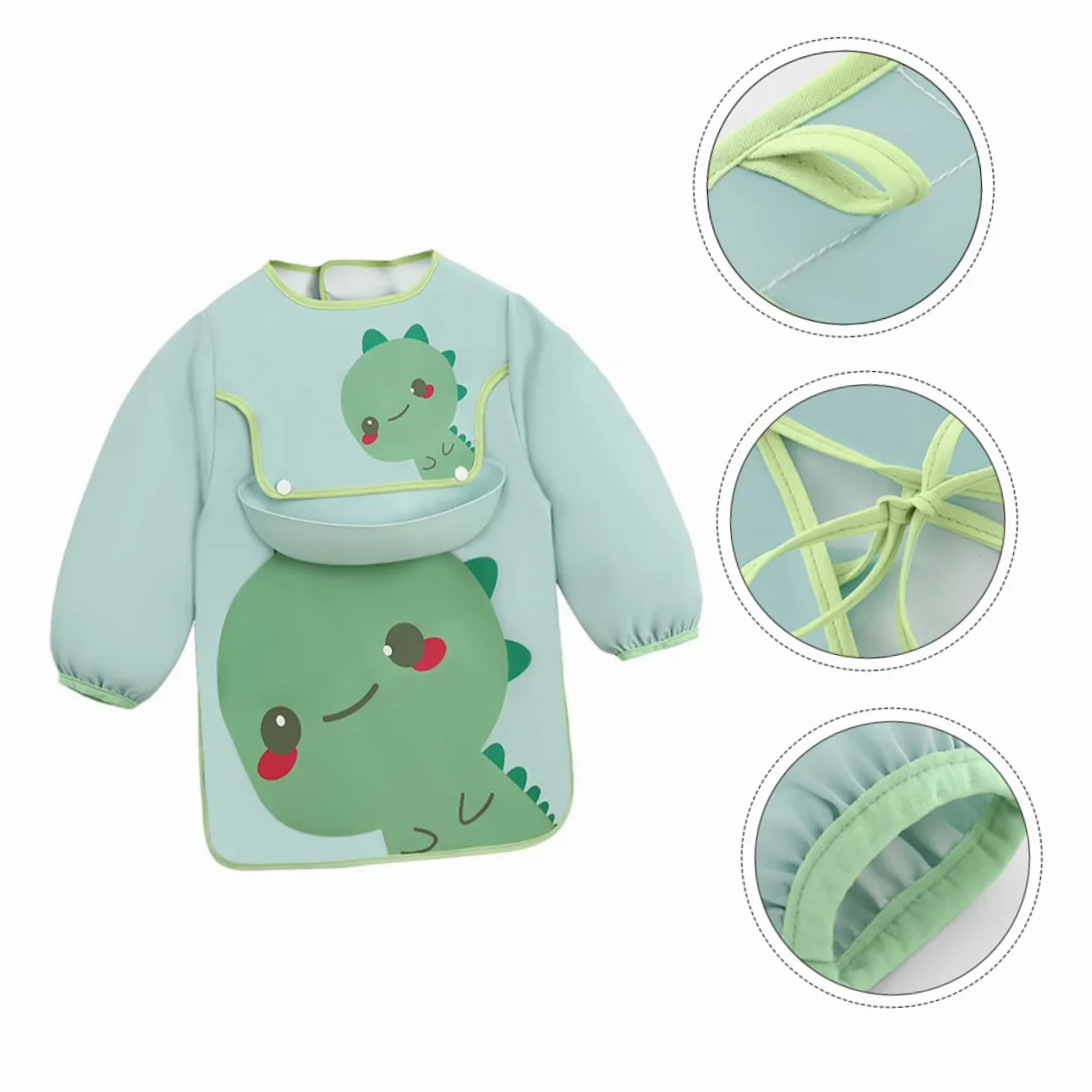 VICASKY Bavaglino Bavaglini Per i Più Piccoli Grembiuli Per Bambini Dei Cartoni Animati Bavaglini Impermeabili Camice Infantile Per Mangiare Bavaglini Per Neonati Pettorali Poliestere