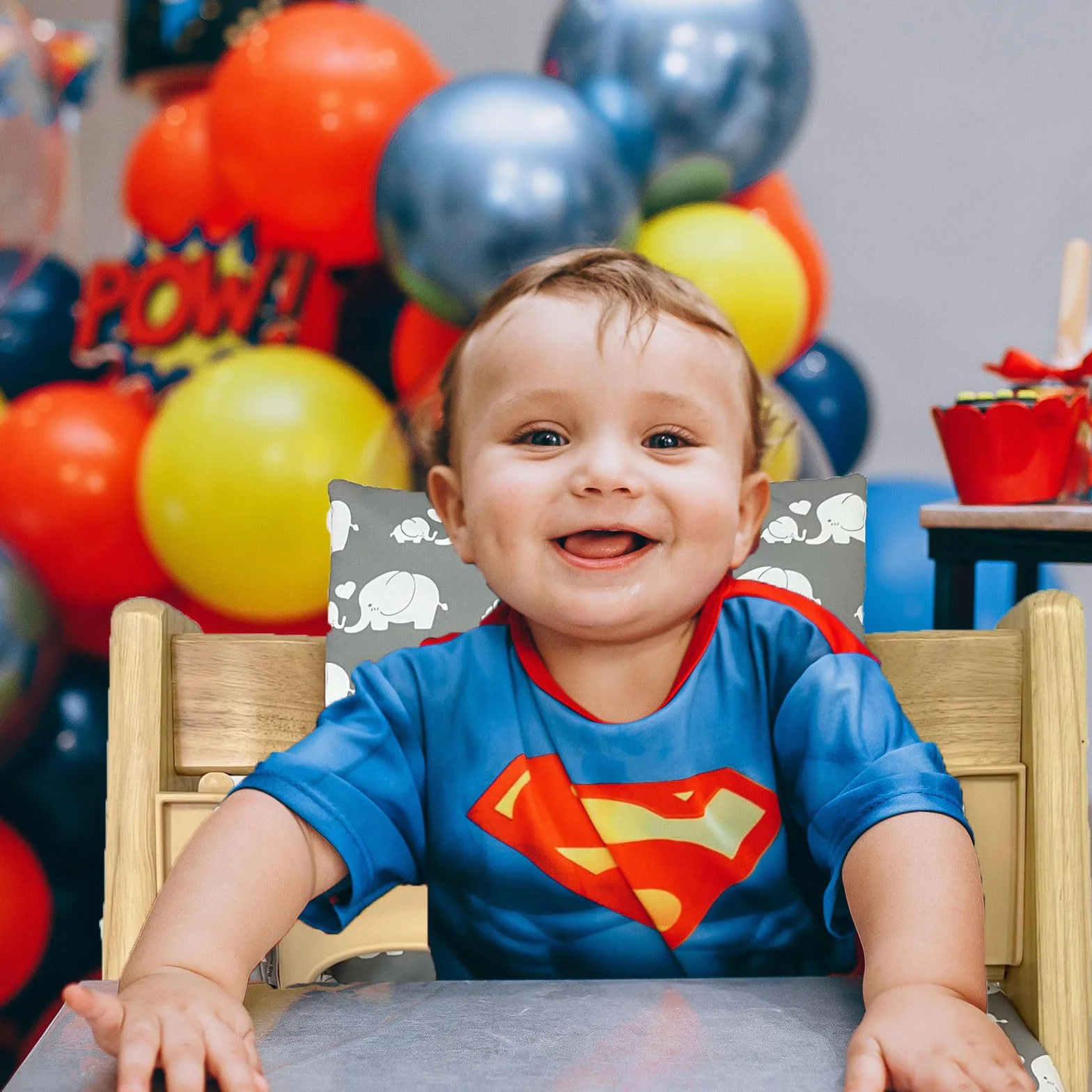 Cuscini per Seggiolone Tripp Trapp Stokke, Antiscivolo Cuscino per seggiolone, cuscino per seggiolino in cotone biologico, Bambini Fodera di ricambio per seggiolone con borsa portaoggetti (04)