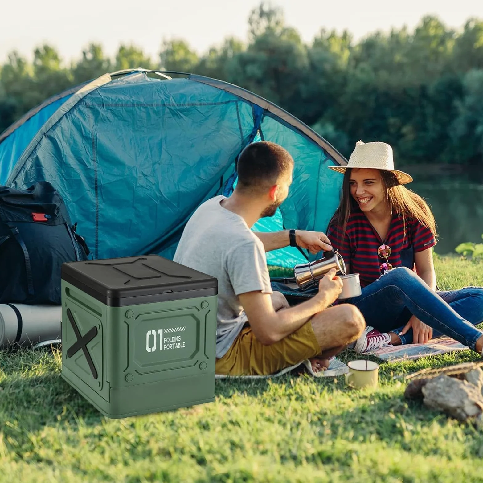 Toilette Portatile Pieghevole Porta Potty - Sedile Da Bagno Da Viaggio | All'aperto, Kit Igienico-sanitario Mobile | Di Toilette Da Campo Durevole Per Adulti, Attrezzatura Igienica Pratica Per V