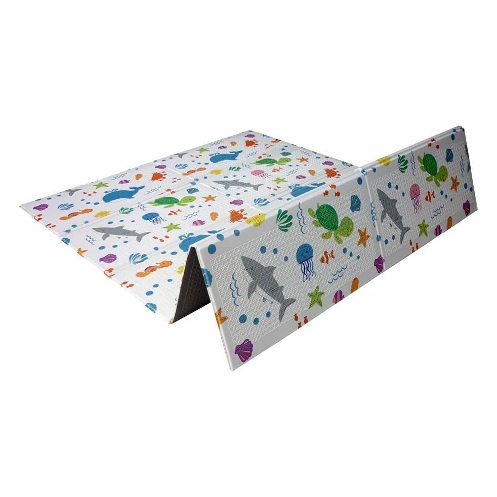 Tappeti Gioco Bambini 200x150x1cm,Tappeto per Bambini Pieghevole Tappetino Schiuma Pavimento Antiscivolo su Entrambi i Lati Portatile Impermeabile