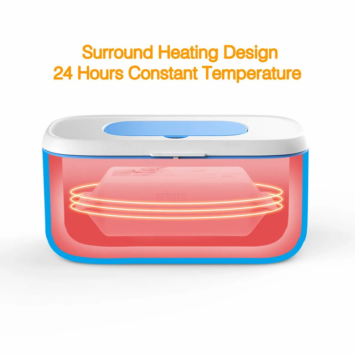 Bellababy Wipe Wamer per veicoli e uso domestico, dispenser di salviette umidificate per bambini e scaldabagno con luce notturna, visualizzazione della temperatura, non c'è bisogno di acqua e spugna,