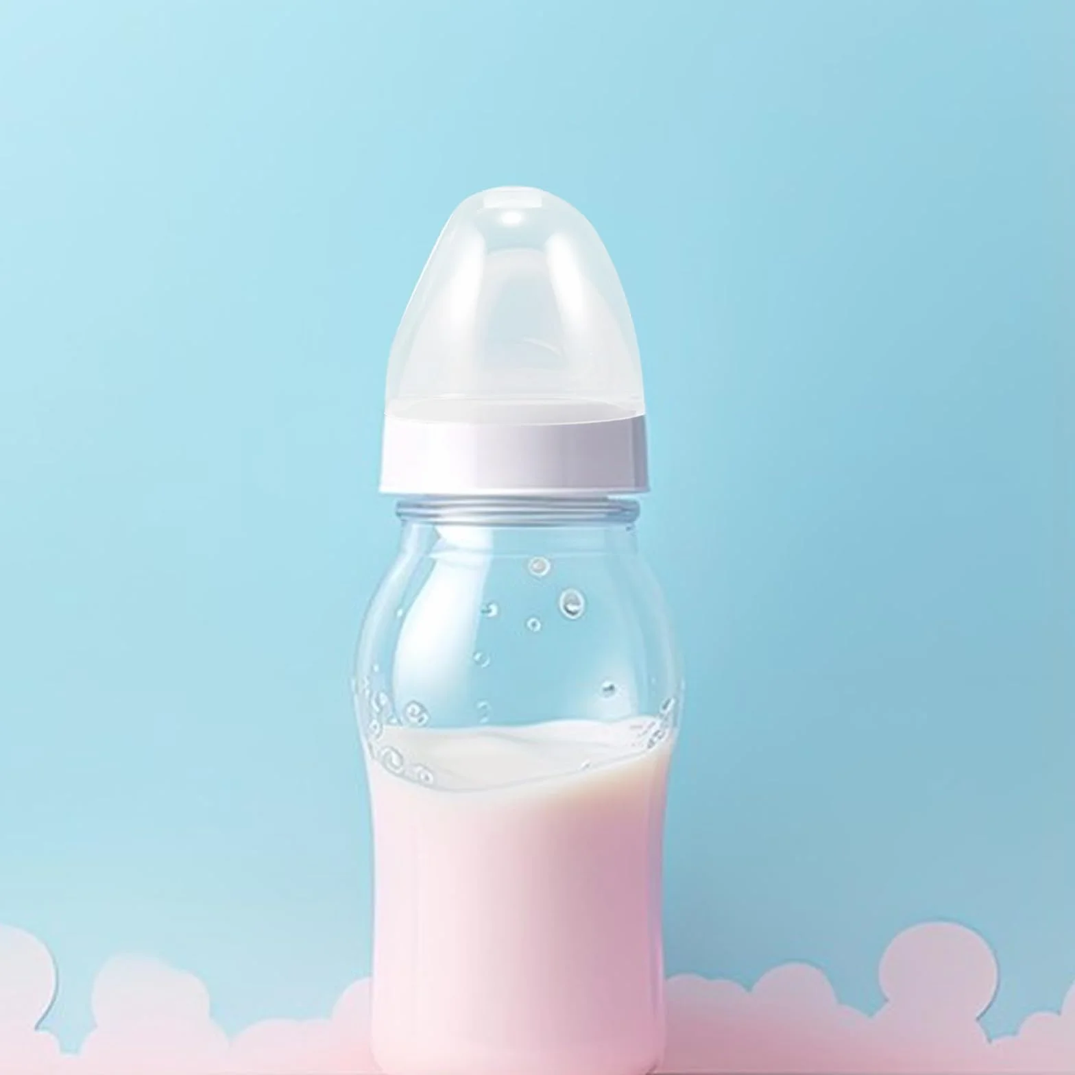 Vaguelly Coperchi per biberon – 3 coperchi in plastica a prova di perdite per biberon, pratici tappi per i viaggi e la casa, 6,2 x 6,2 x 5,5 cm