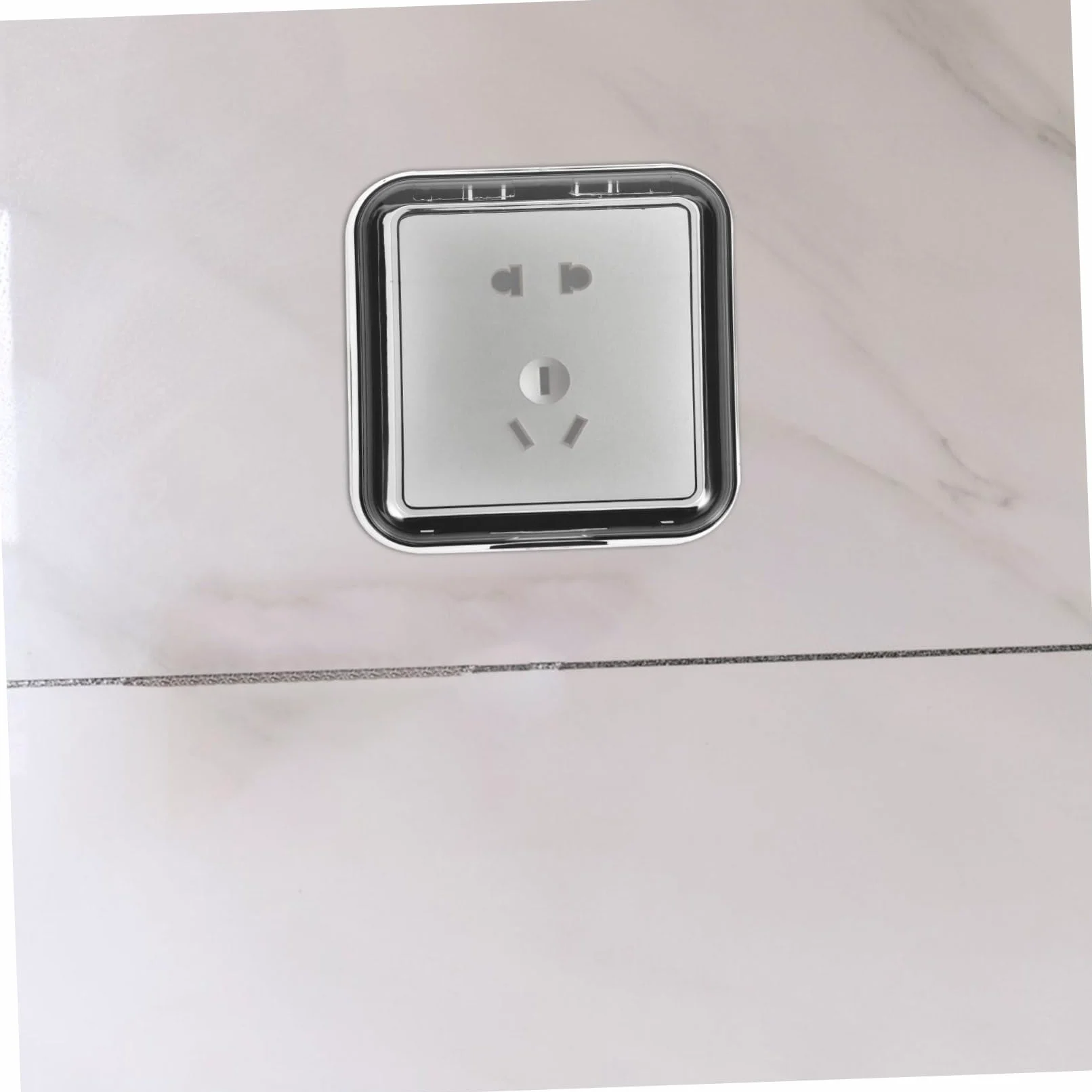 HOMSFOU 6pezzi Copriprese Autoaderente Per Protezione Elettrica Di Coperture Per Prese Da Muro Antispruzzo e Antipolvere Per Cucina e Bagno