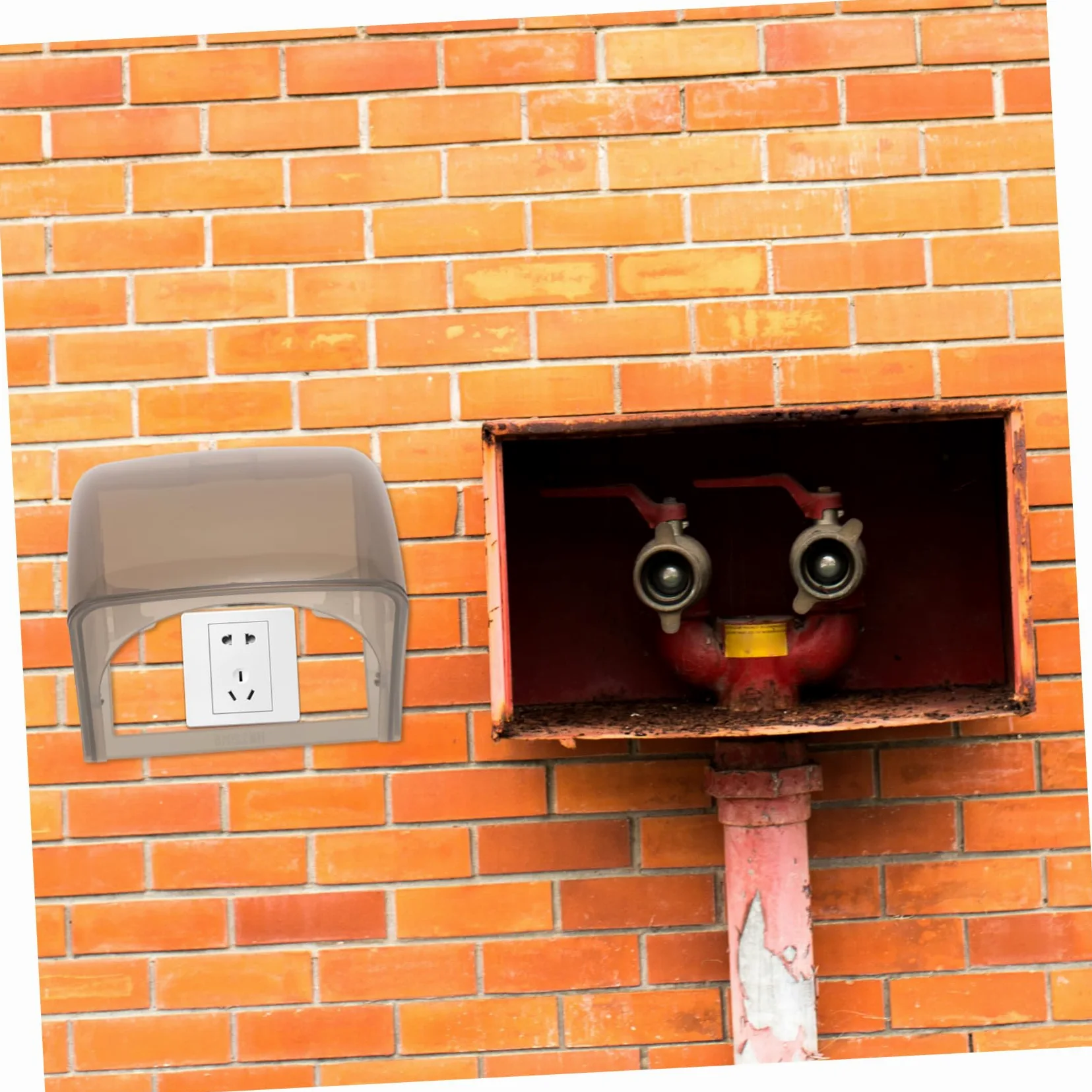 Mipcase 6pezzi Copriprese Esterne Impermeabili Protezione Per Outlet Facile Usare Resistente Per Domestici e Commerciali Colore