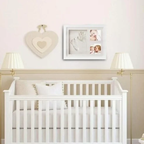 Kit fai da te per la crescita del bambino, set di impronte di mani e piedi, regalo di compleanno per bambini, cornice per foto con stampa di zampe di animali domestici