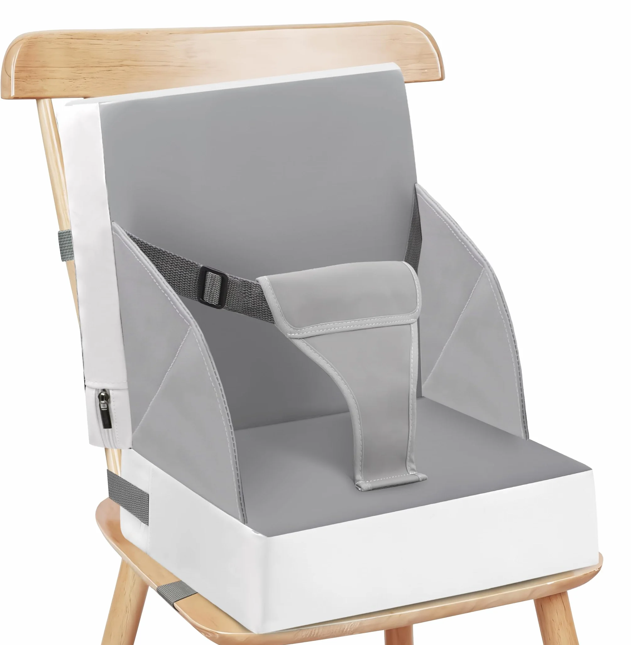 Sitzerhöhung Rialzo da Sedia per Bambini, 3-punto Cintura Cuscino di Seat Bambini Baby PU Impermeabile Sedia Portatile di Seat Elevation Con Cinture Cuscino di Seat