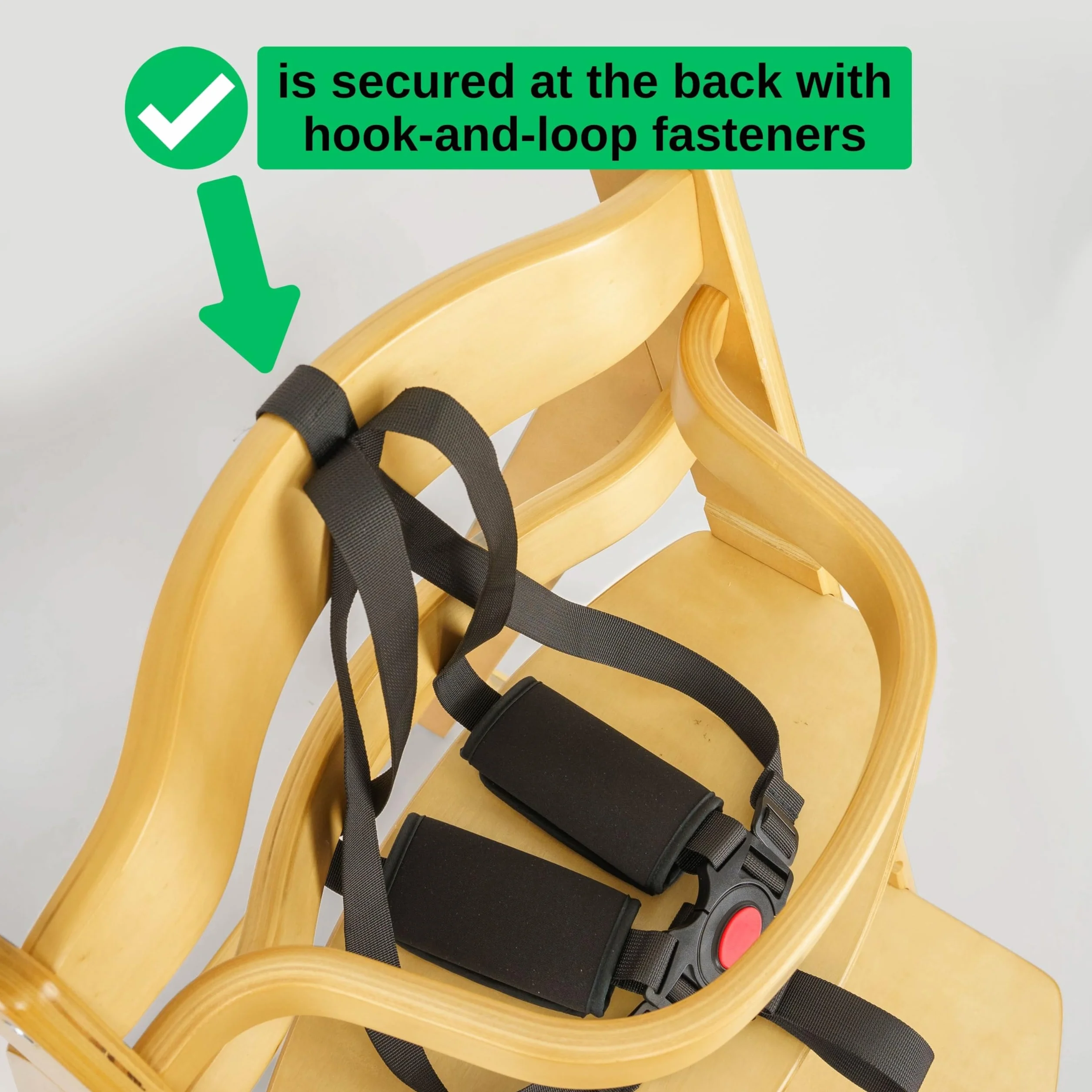 Imbracatura di sicurezza per seggiolone con cuscinetti per cinture, 1 Set, compatibile con Hauck, Stokke Tripp Trapp, Roba, sistema di imbracatura a 5 punti per seggioloni per bambini
