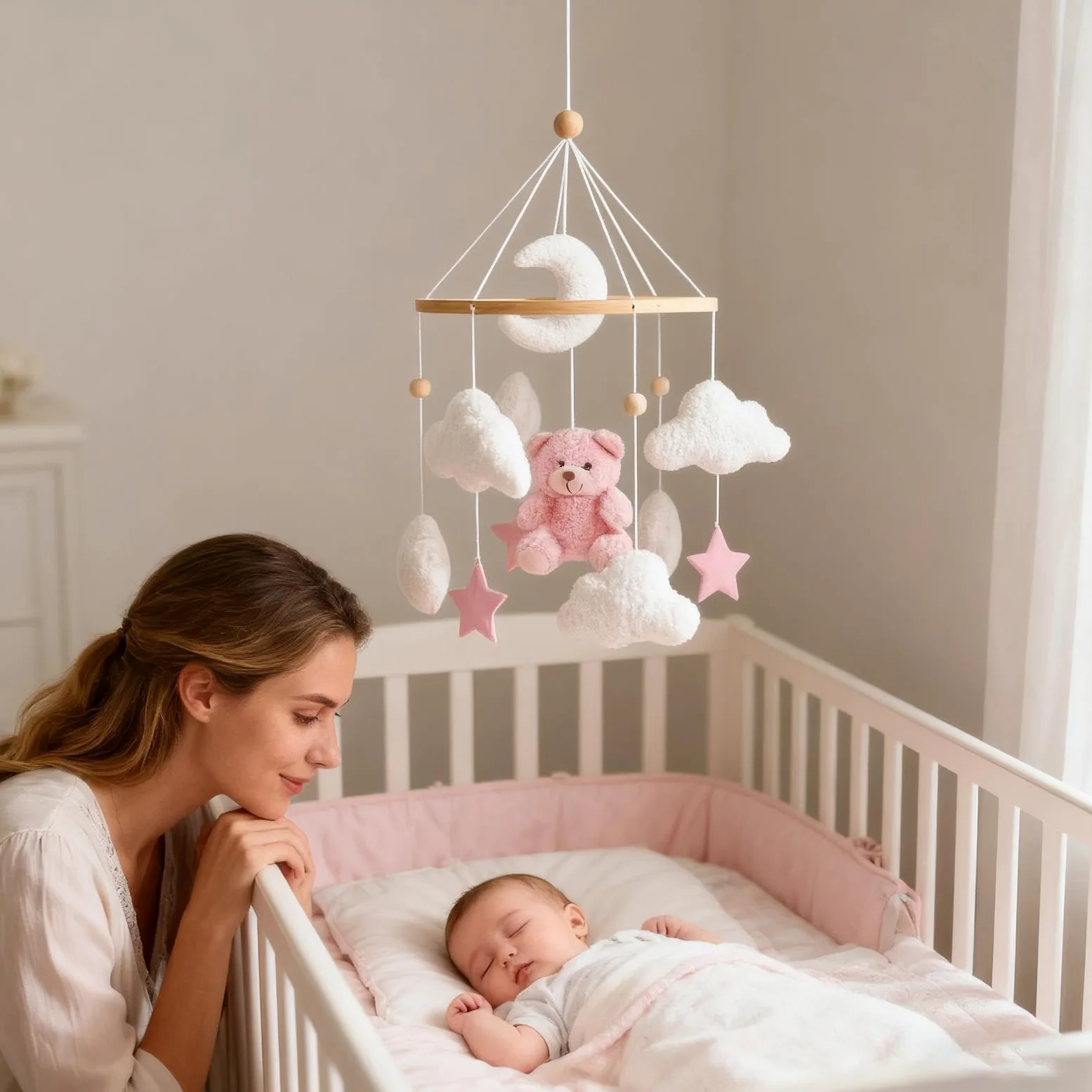 Kids Essential - Ornamento a movimento delicato, rilassante per la cameretta dei bambini, decorativo per , crea un'atmosfera leggera, articolo per tranquilla, utile per il