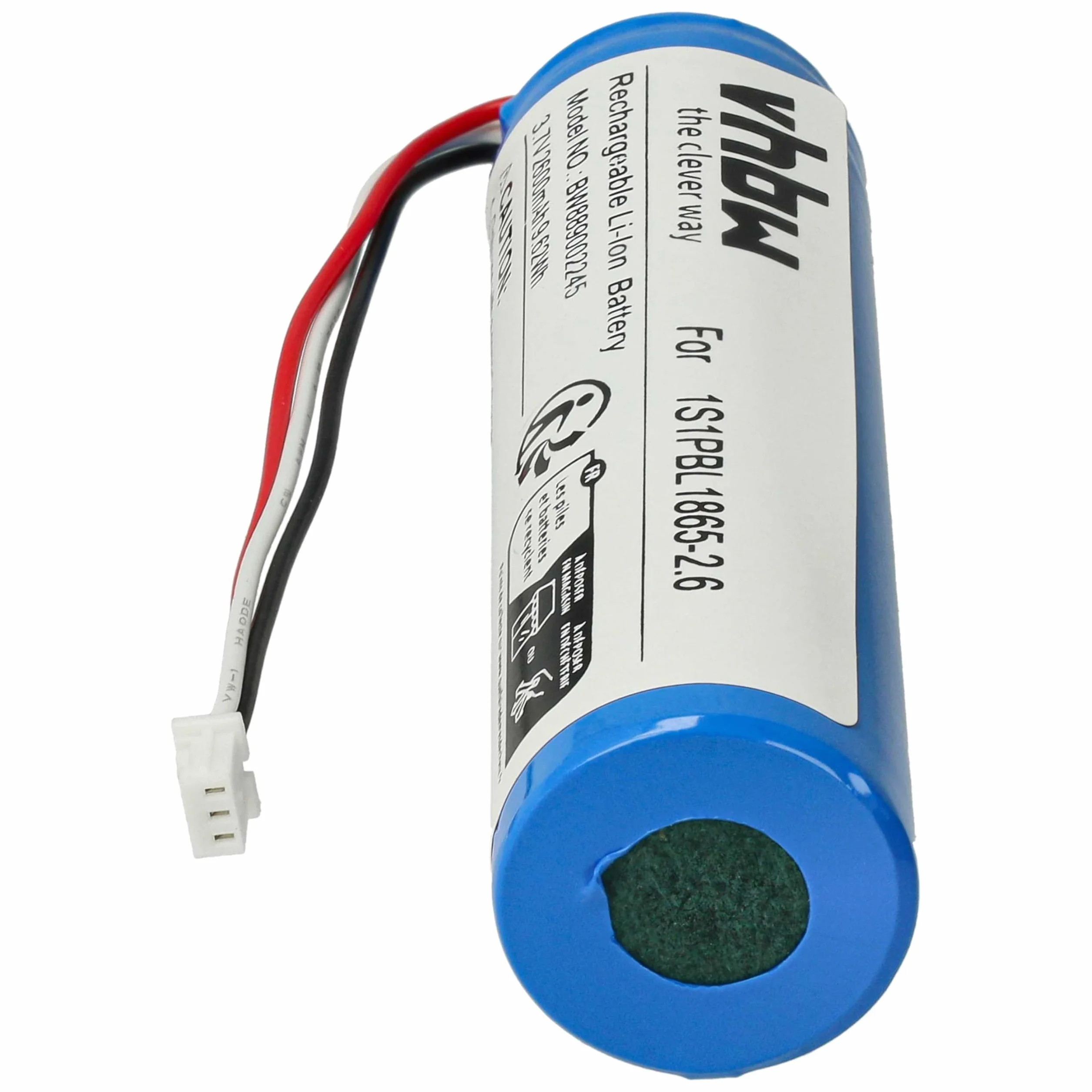 vhbw batteria sostituisce Philips 1S1PBL1865-2.6 per babyphone (2600mAh, 3,7V, Li-Ion)