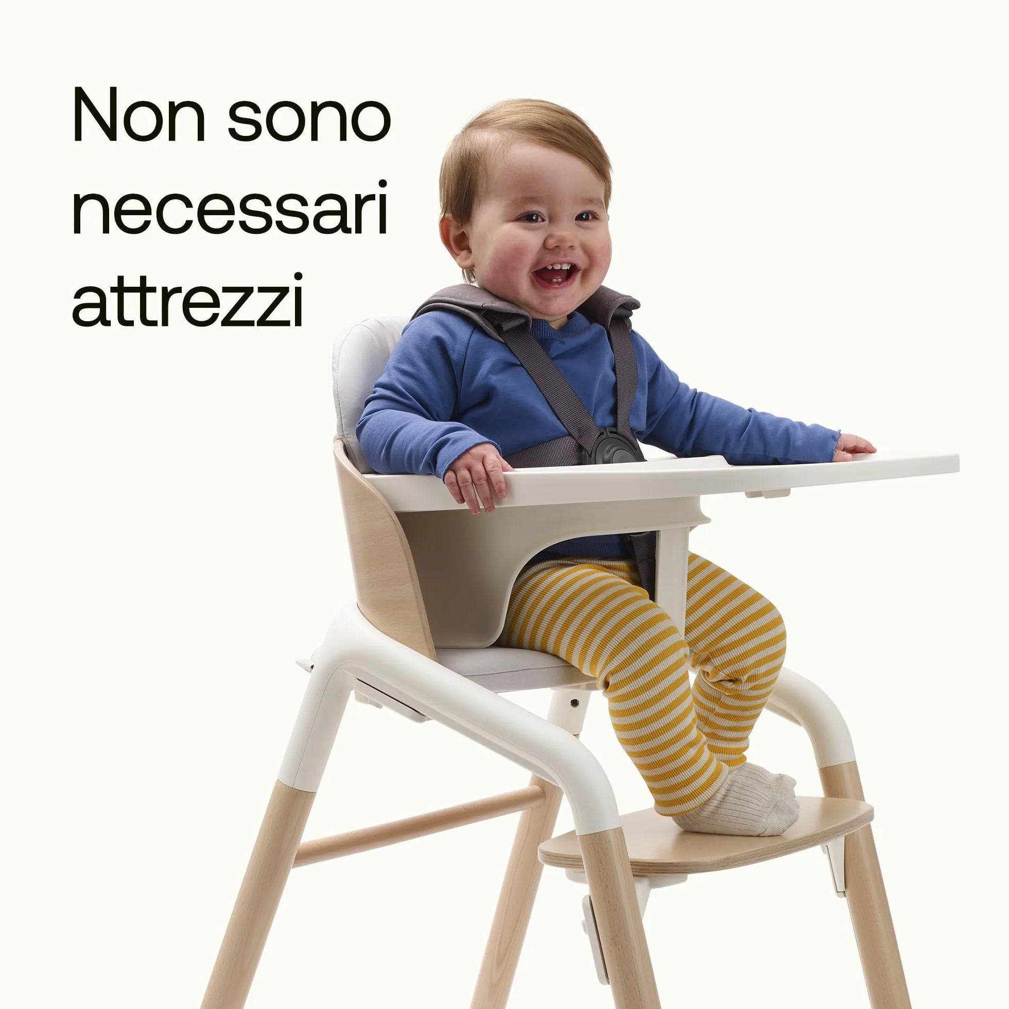 Bugaboo Giraffe Pic-nic per Set Baby della Sedia Evolutiva Bugaboo Giraffe, Igienico, Facile da Pulire, Lavabile in Lavastoviglie, Si Inserisce con 1 Clic, Bianco