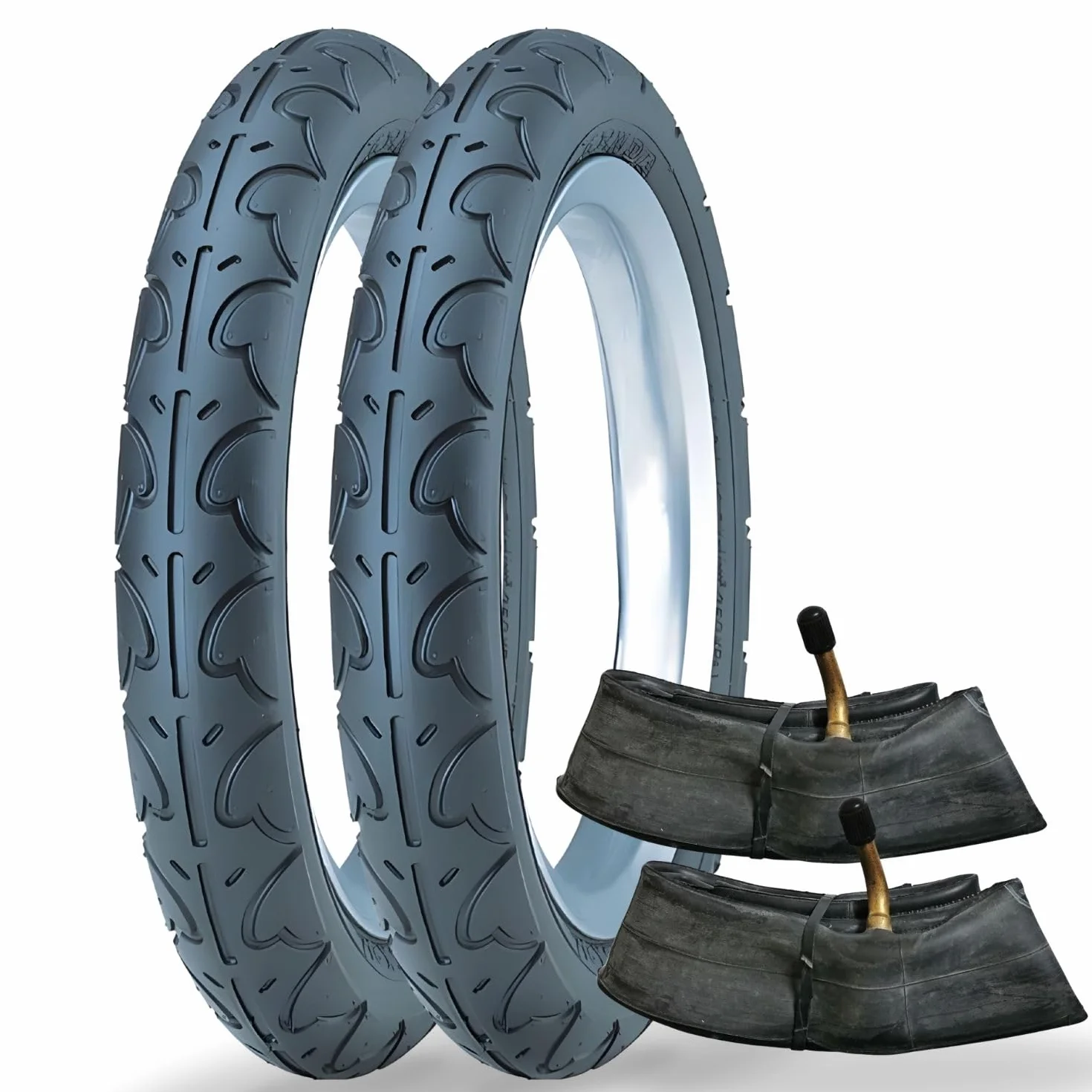 Kenda K909A - Set di 2 pneumatici per bicicletta, 12,5 pollici, 12,5 x 1,75 (47 – 203) – 12,5 pollici, per passeggino, scooter, bicicletta per bambini – Kenda K909A